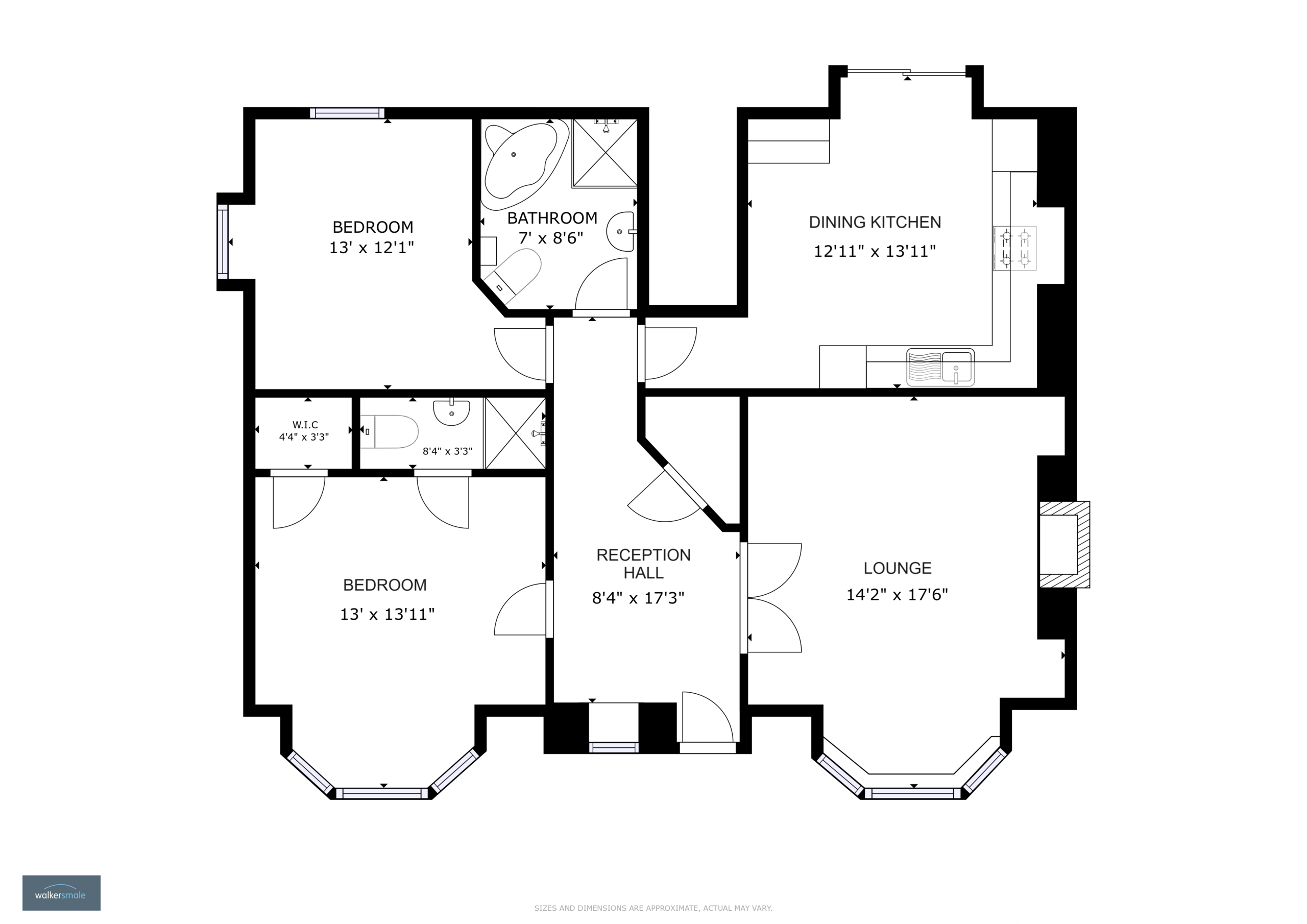 2 bed apartment for sale in Brunswick House, Harrogate - Property floorplan