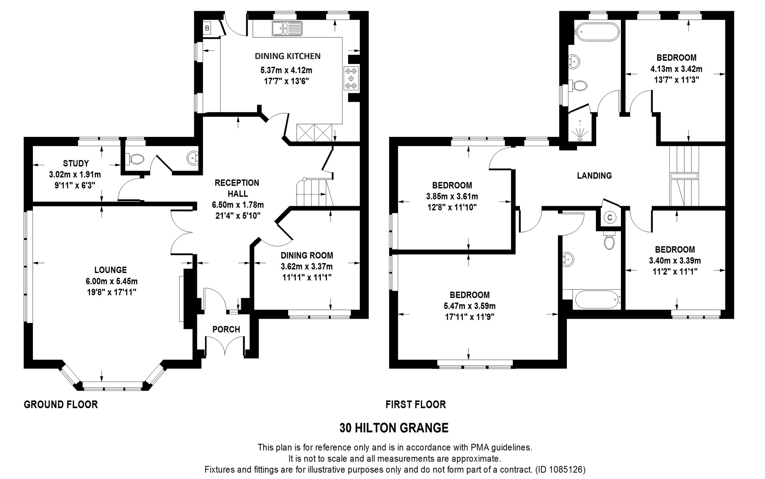 4 bed house for sale in Hilton Grange, Bramhope - Property floorplan