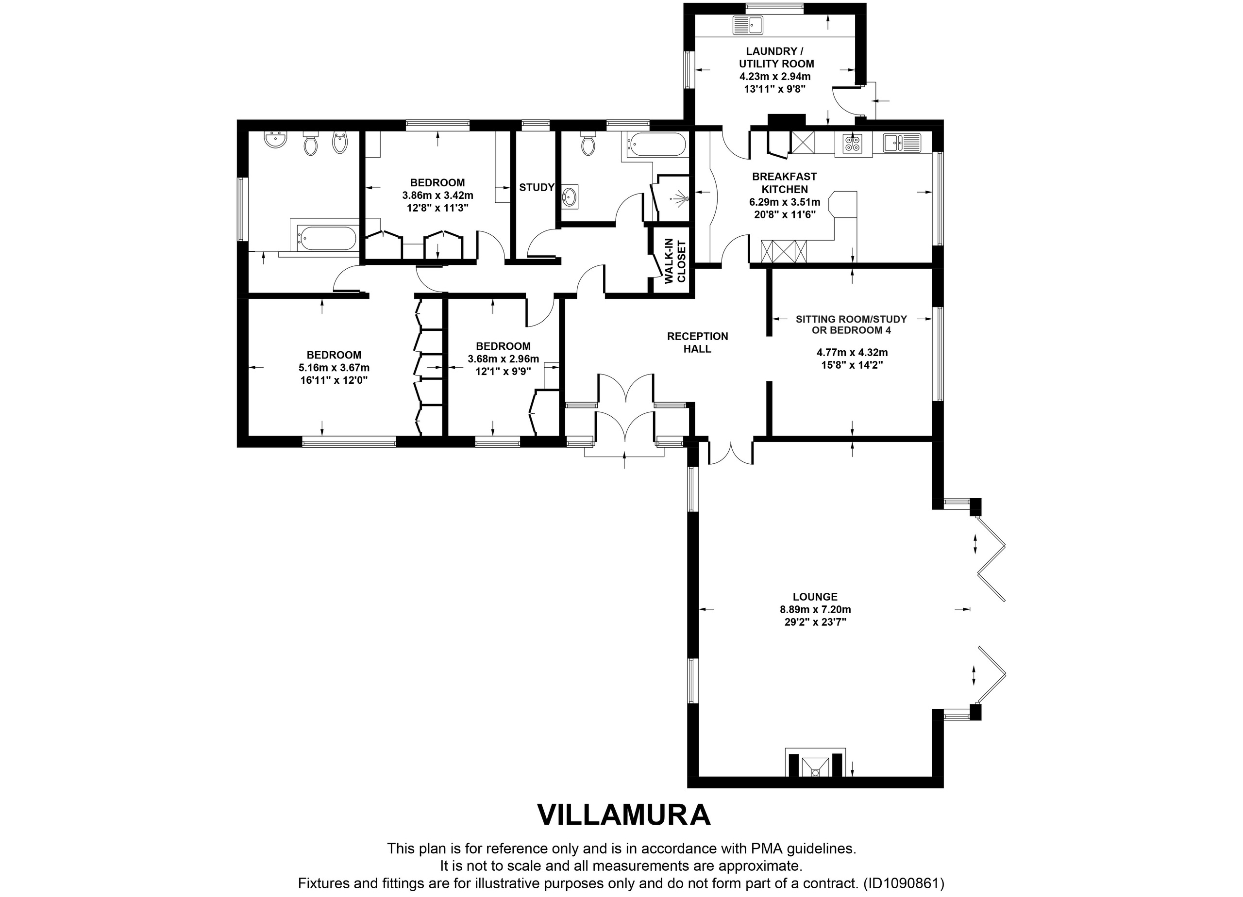 4 bed detached bungalow for sale in Scotland Lane, Horsforth - Property floorplan