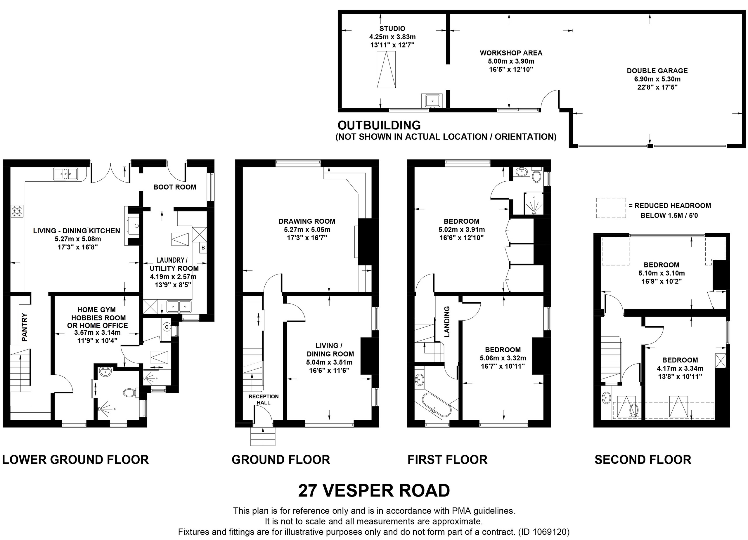 4 bed semi-detached house for sale in Kirkstall, Leeds - Property floorplan