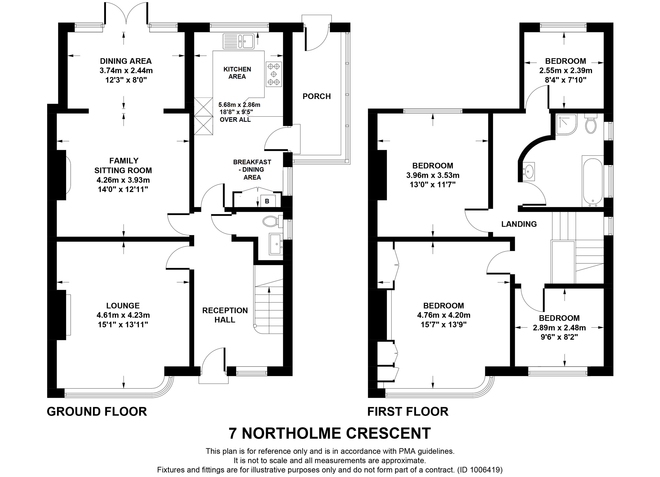 4 bed semi-detached house for sale in West Park, Leeds - Property floorplan