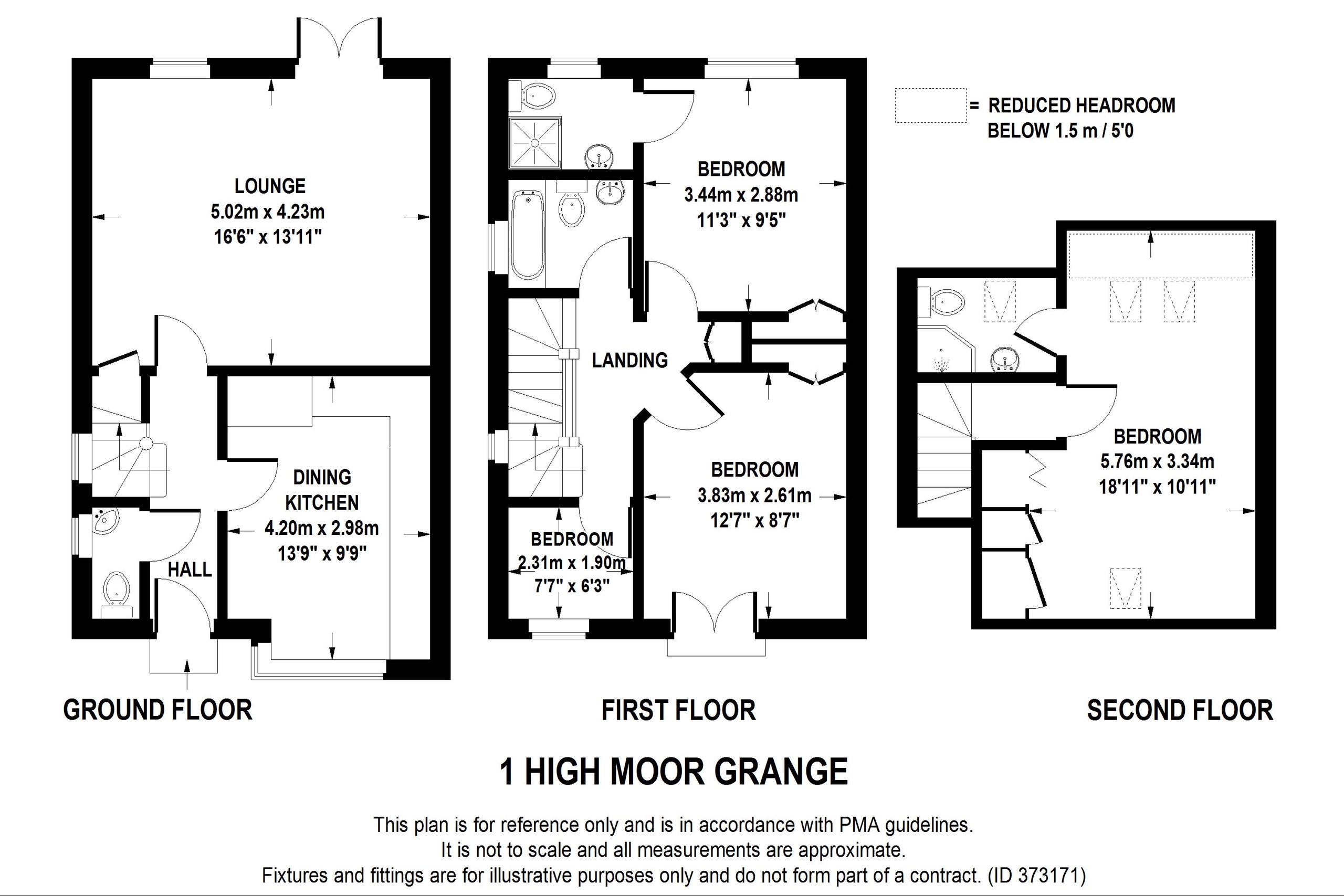 4 bed semi-detached house for sale in Moor Road, Leeds - Property floorplan