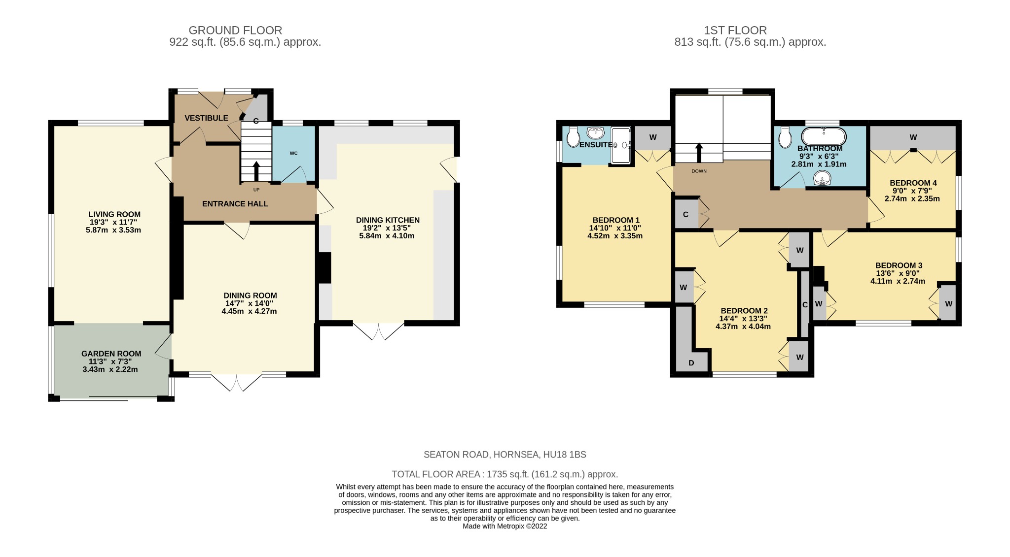 4 bed detached house for sale in Seaton Road, Hornsea - Property Floorplan