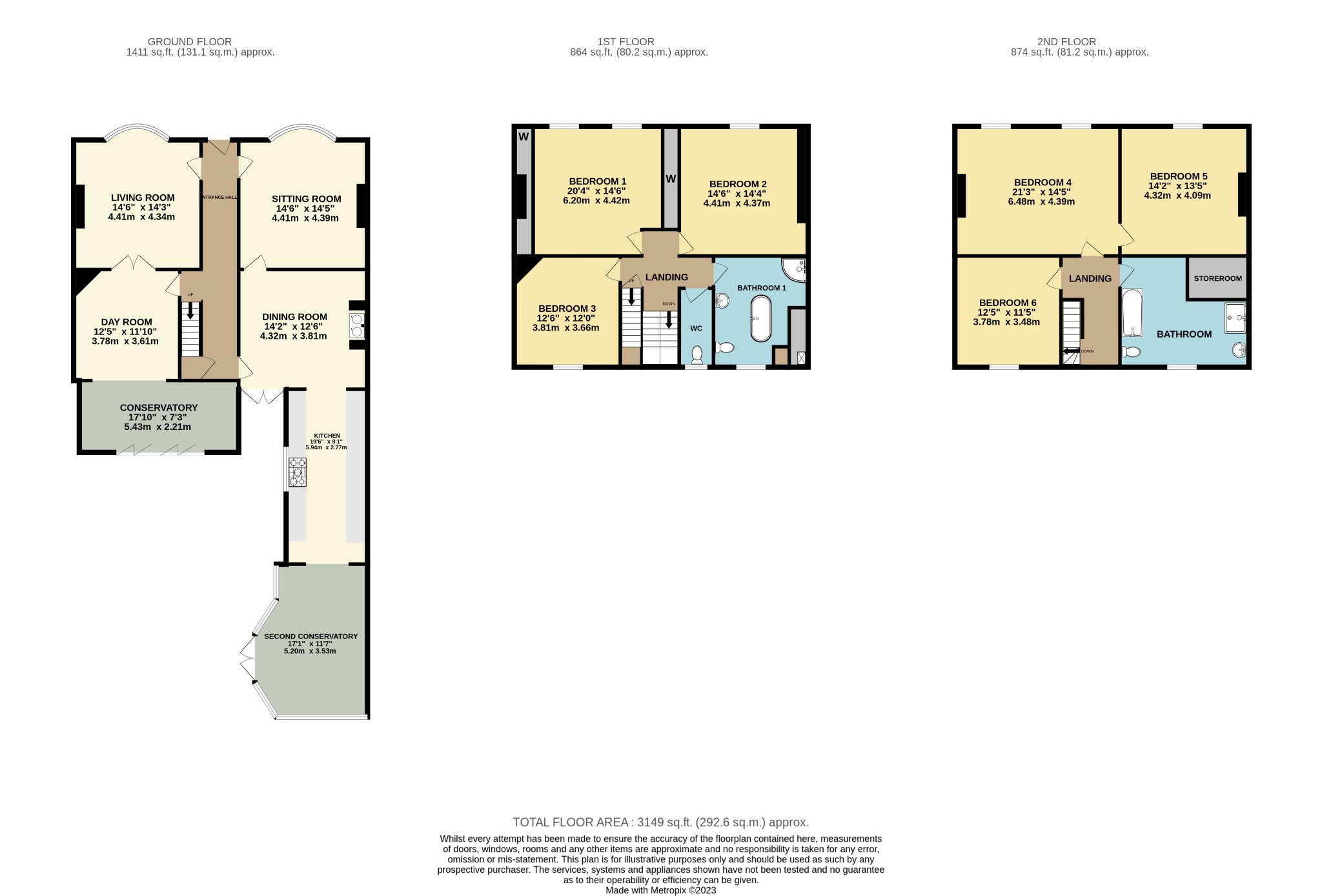 6 bed semi-detached house for sale in Main Street, Hull - Property Floorplan
