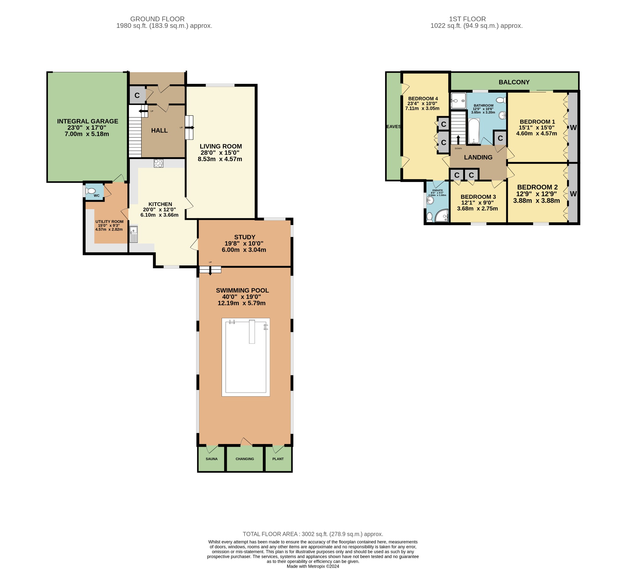 4 bed detached house for sale in The Dales, Cottingham - Property Floorplan