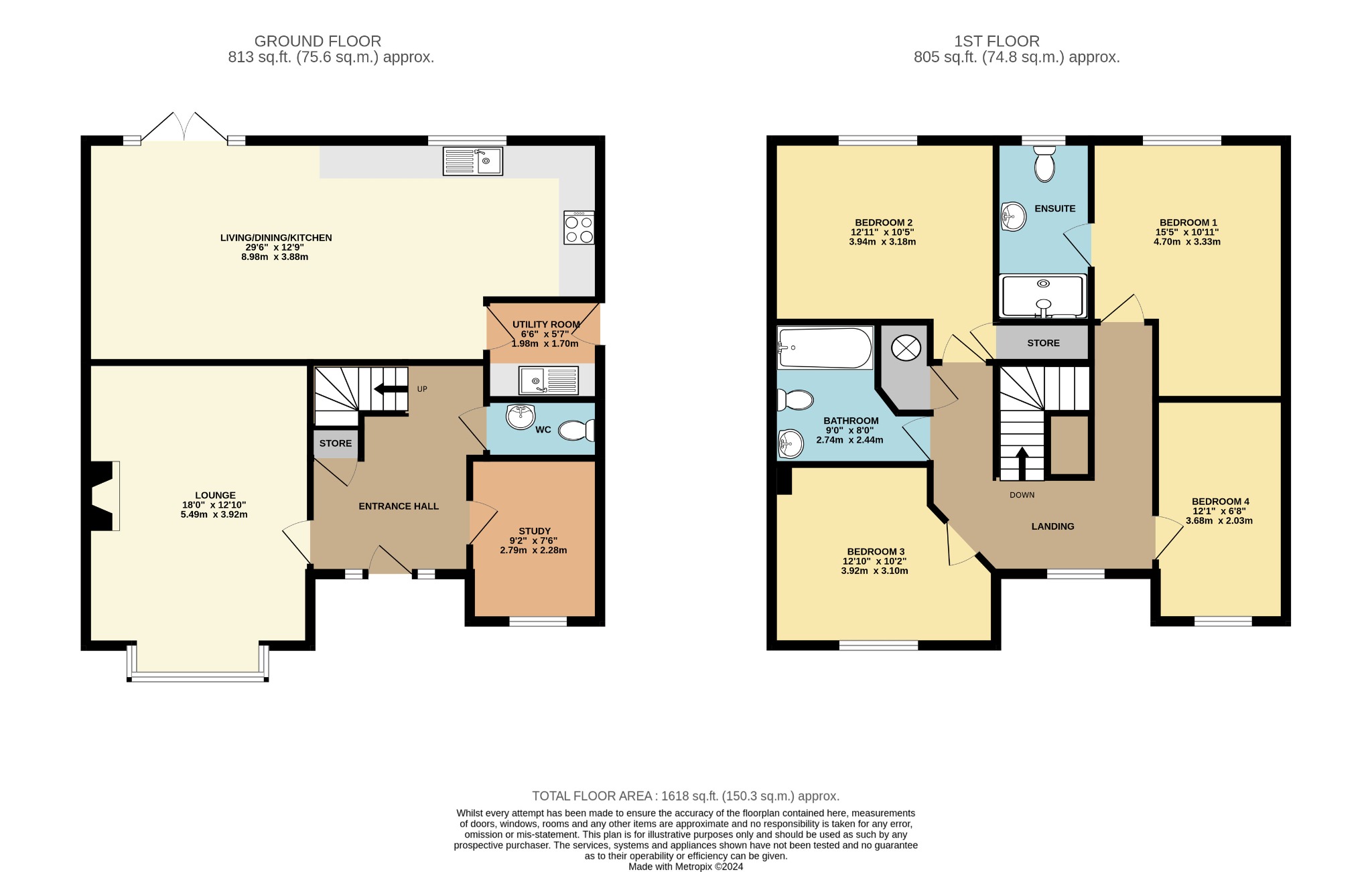 4 bed detached house for sale in Westfields Drive, Beverley - Property Floorplan
