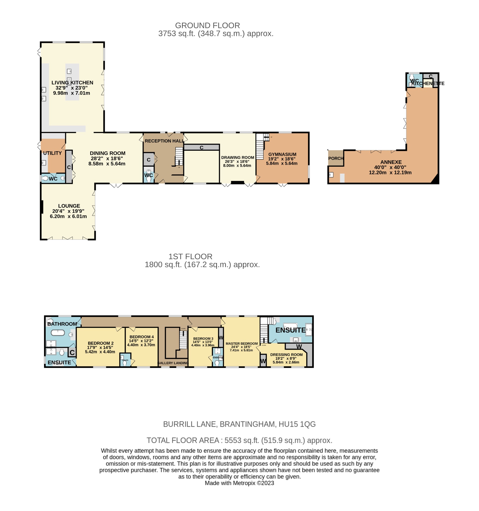 4 bed detached house for sale in Burrill Lane, Brough - Property Floorplan
