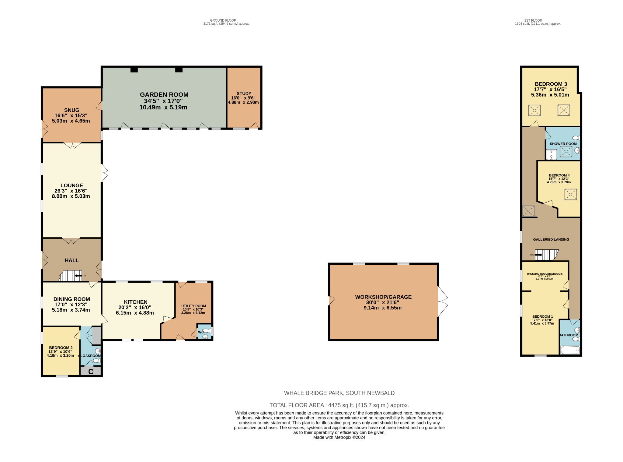 4 bed link detached house for sale, York - Property Floorplan