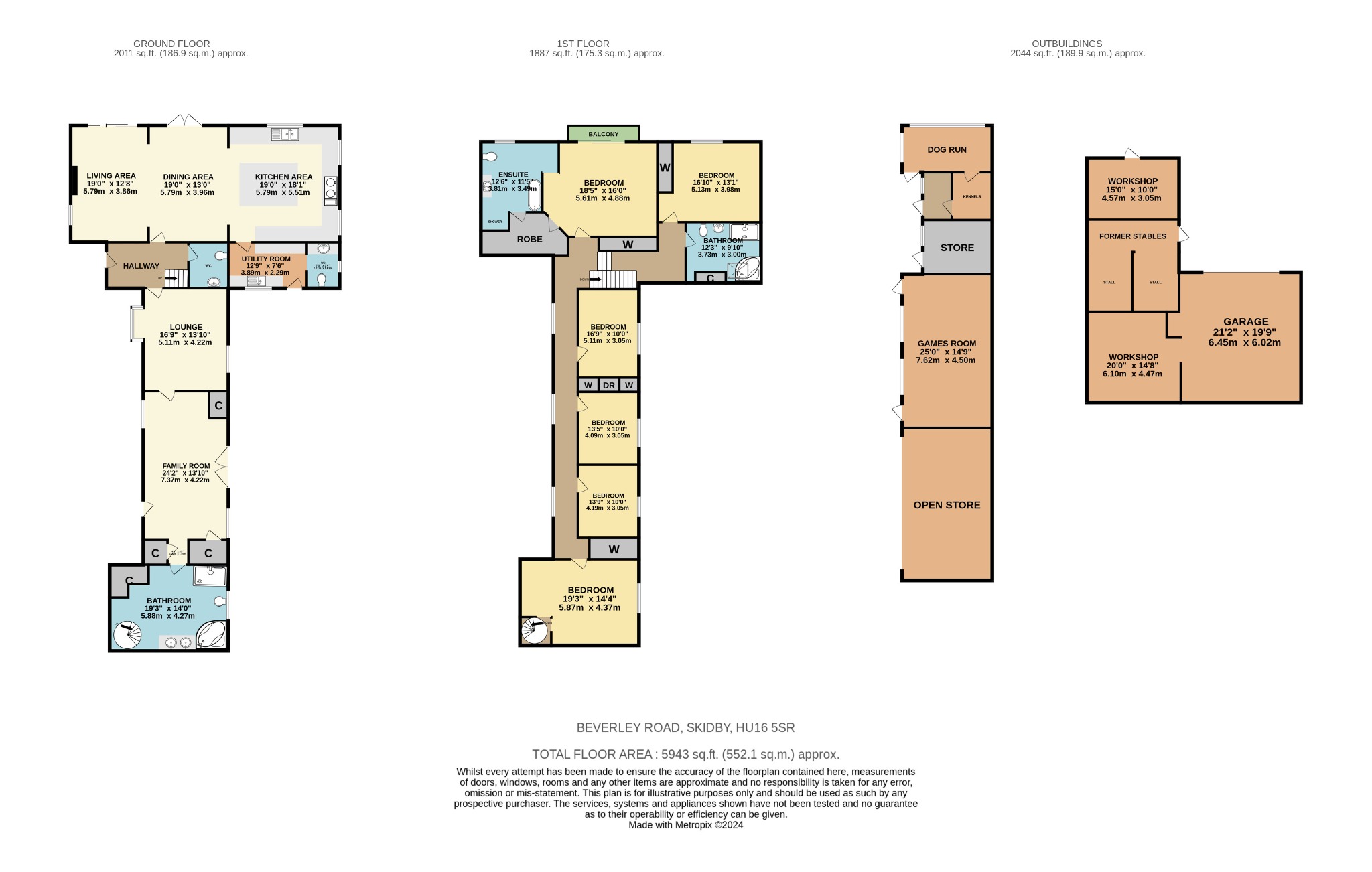 6 bed detached house for sale in Beverley Road, Cottingham - Property Floorplan