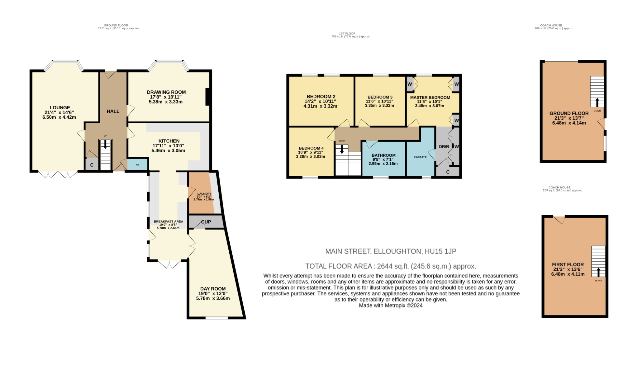 4 bed detached house for sale in Main Street, Brough - Property Floorplan