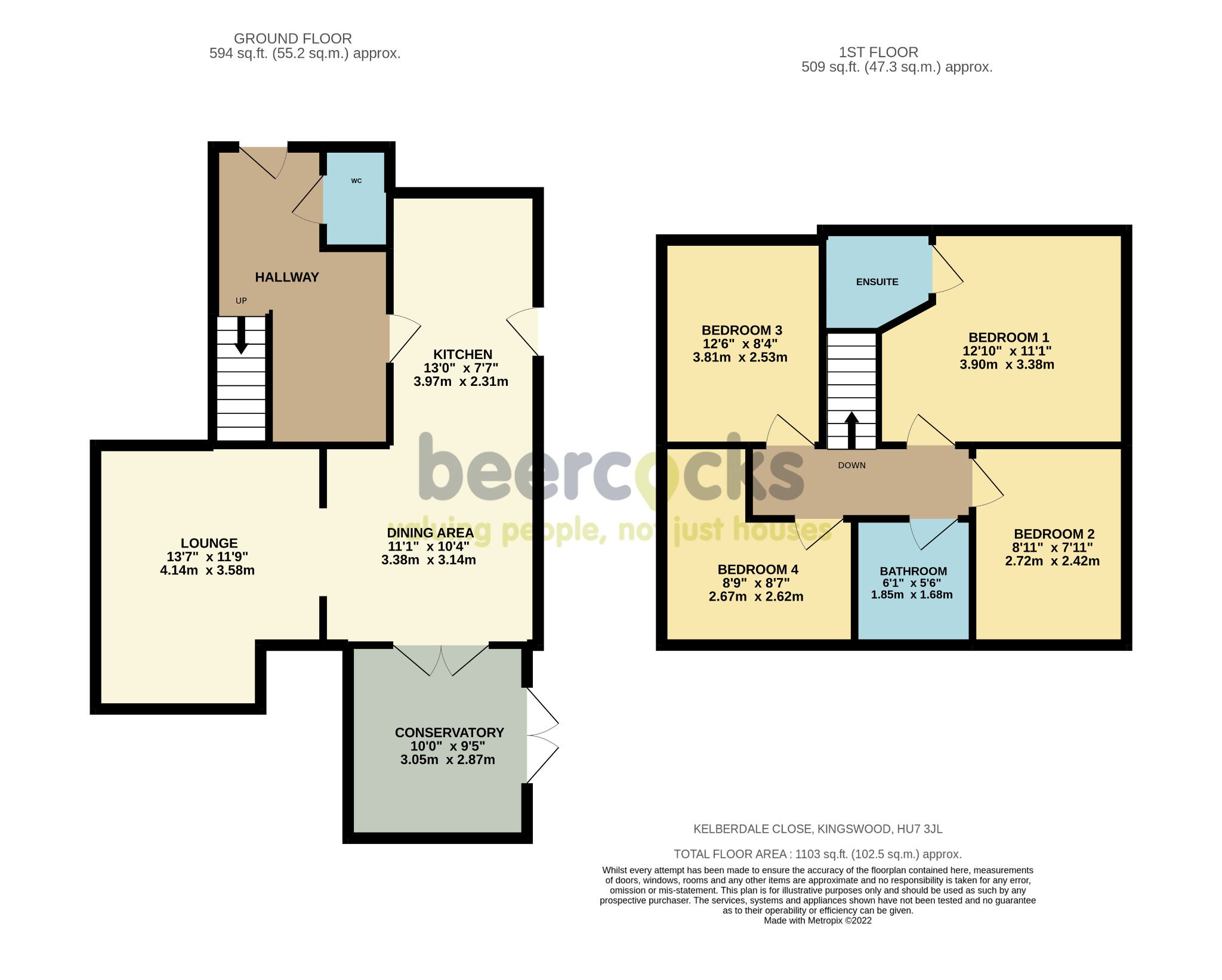 4 bed detached house for sale in Kelberdale Close, Hull - Property Floorplan