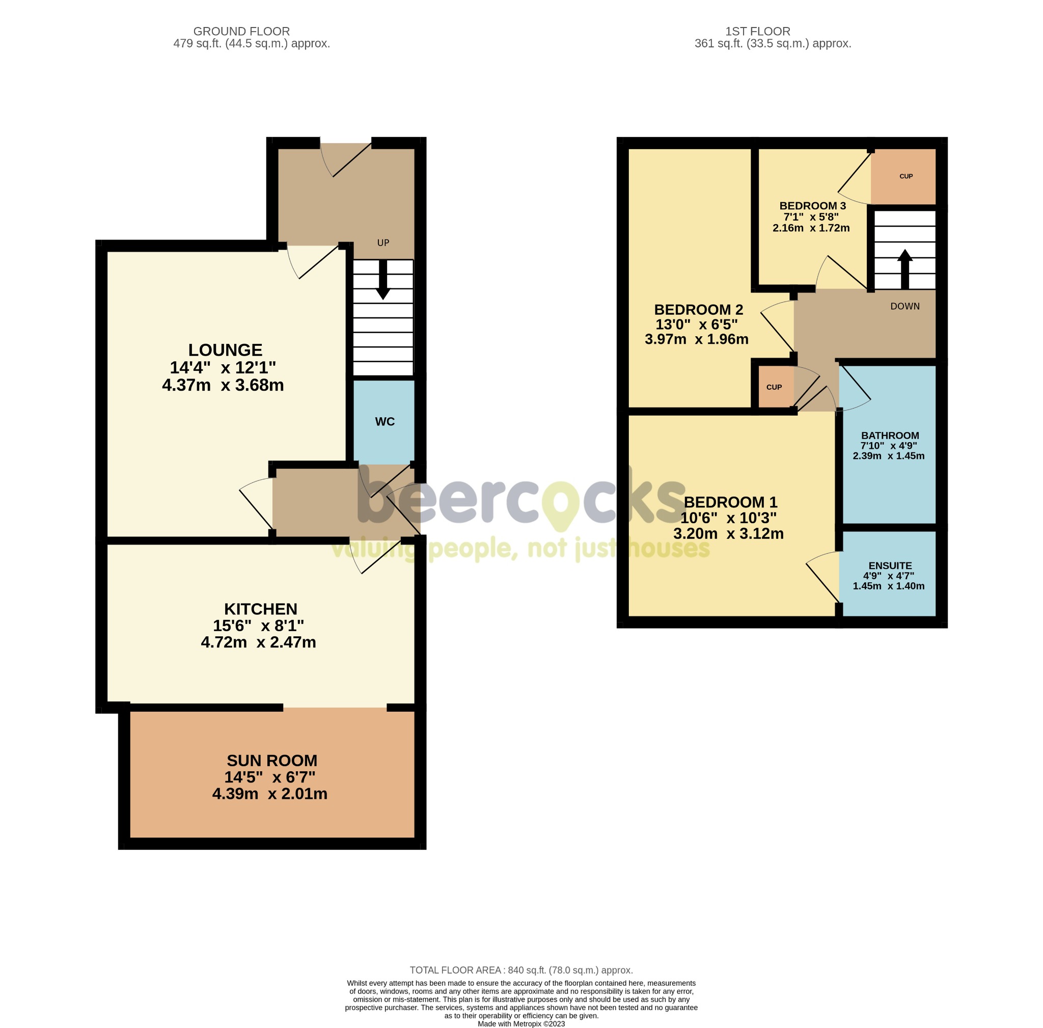 3 bed detached house for sale in Brecon Drive, Hull - Property Floorplan