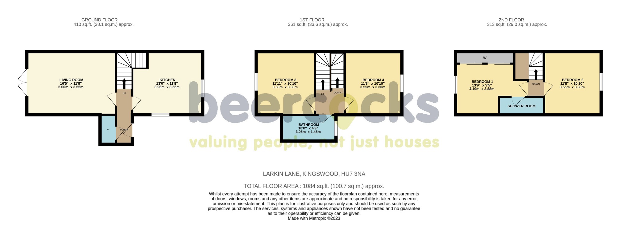 4 bed semi-detached house for sale in Larkin Lane, Hull - Property Floorplan