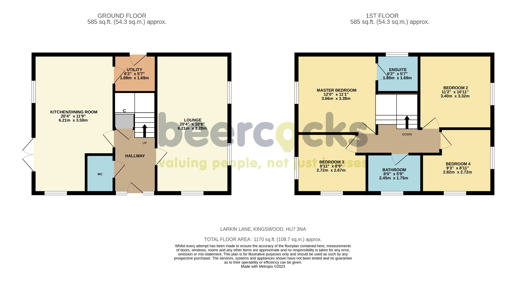 4 bed detached house for sale in Larkin Lane, Hull - Property Floorplan
