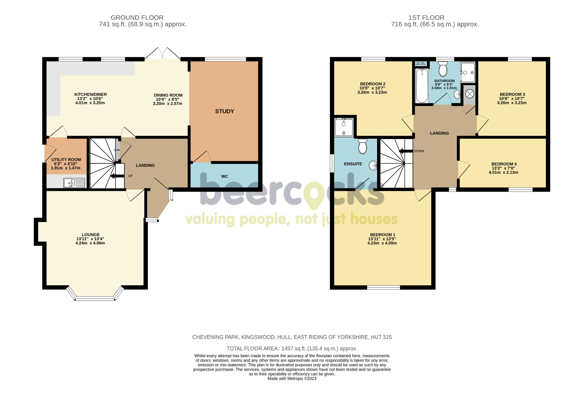 4 bed detached house for sale in Chevening Park, Hull - Property Floorplan