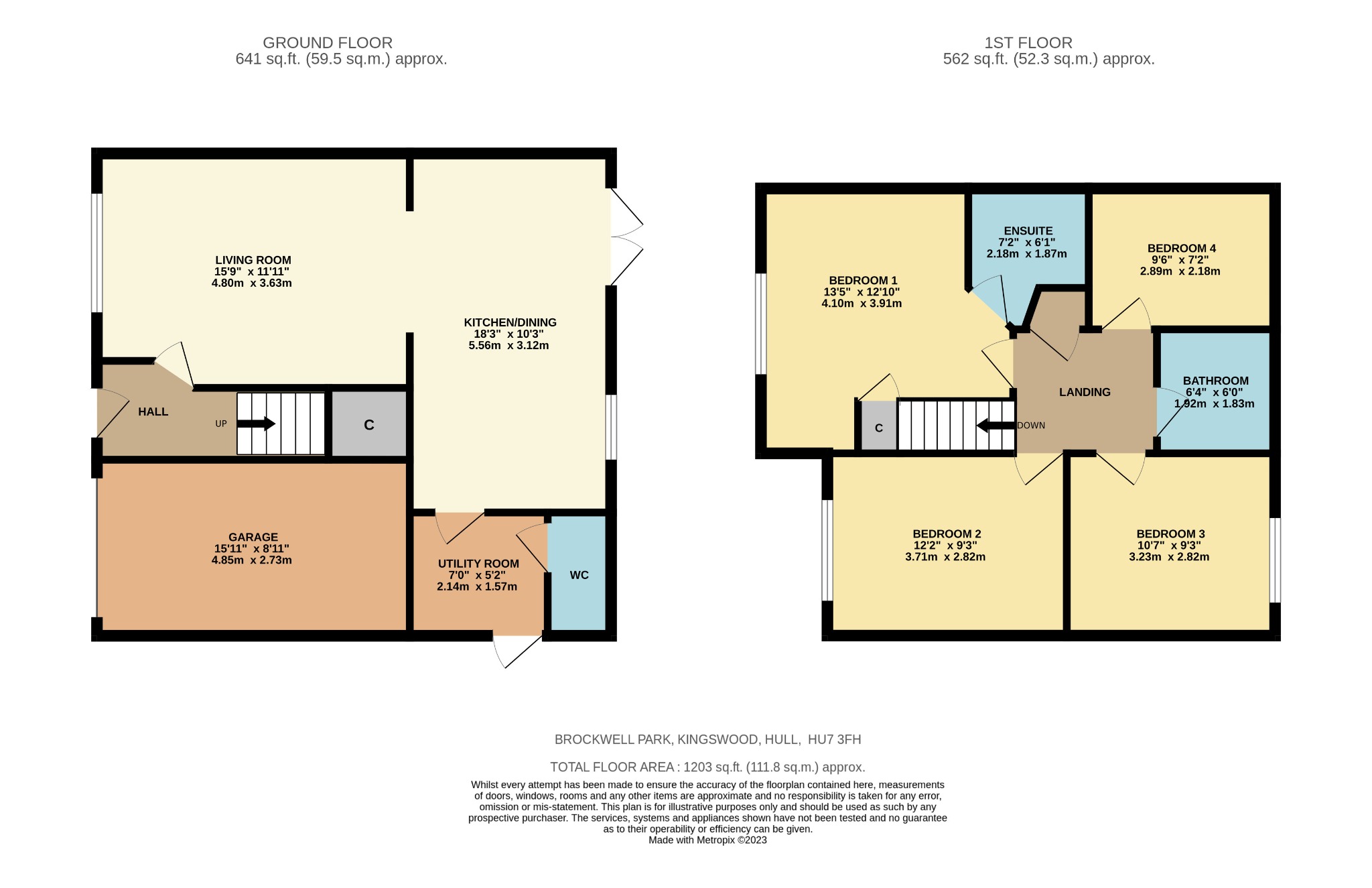 4 bed detached house for sale in Brockwell Park, Hull - Property Floorplan