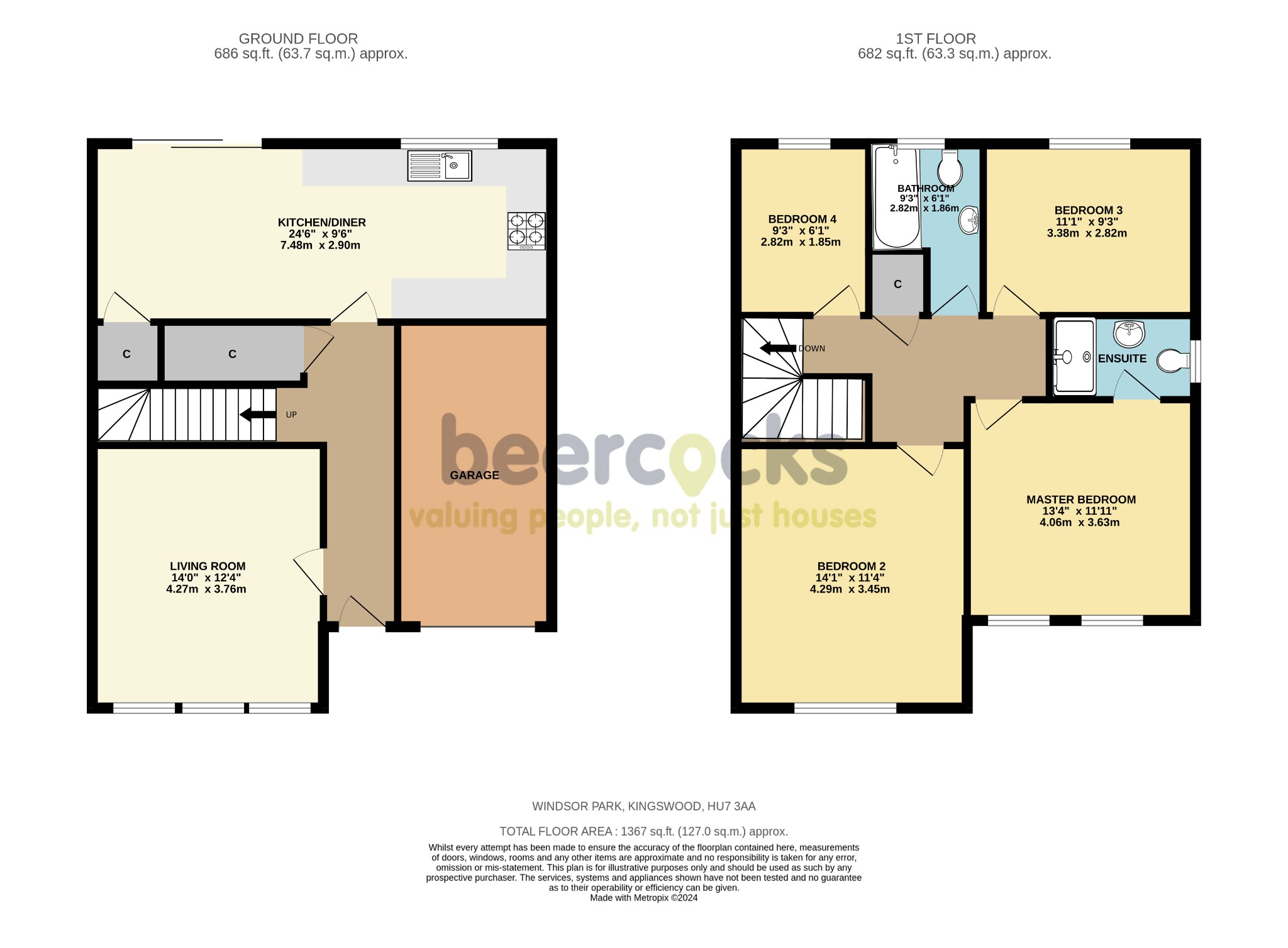 4 bed detached house for sale in Windsor Park, Hull - Property Floorplan