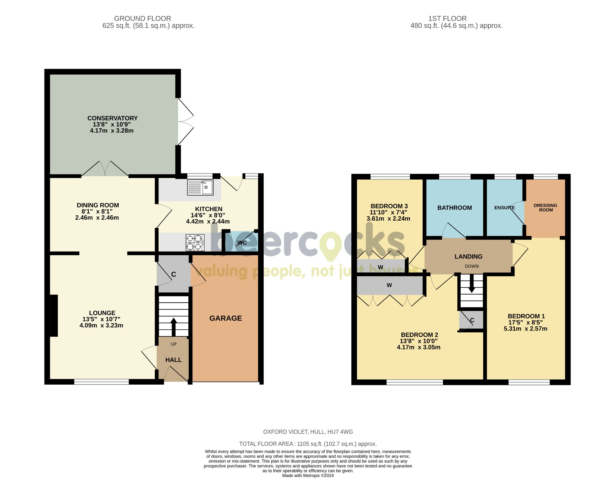 3 bed detached house for sale in Oxford Violet, Hull - Property Floorplan