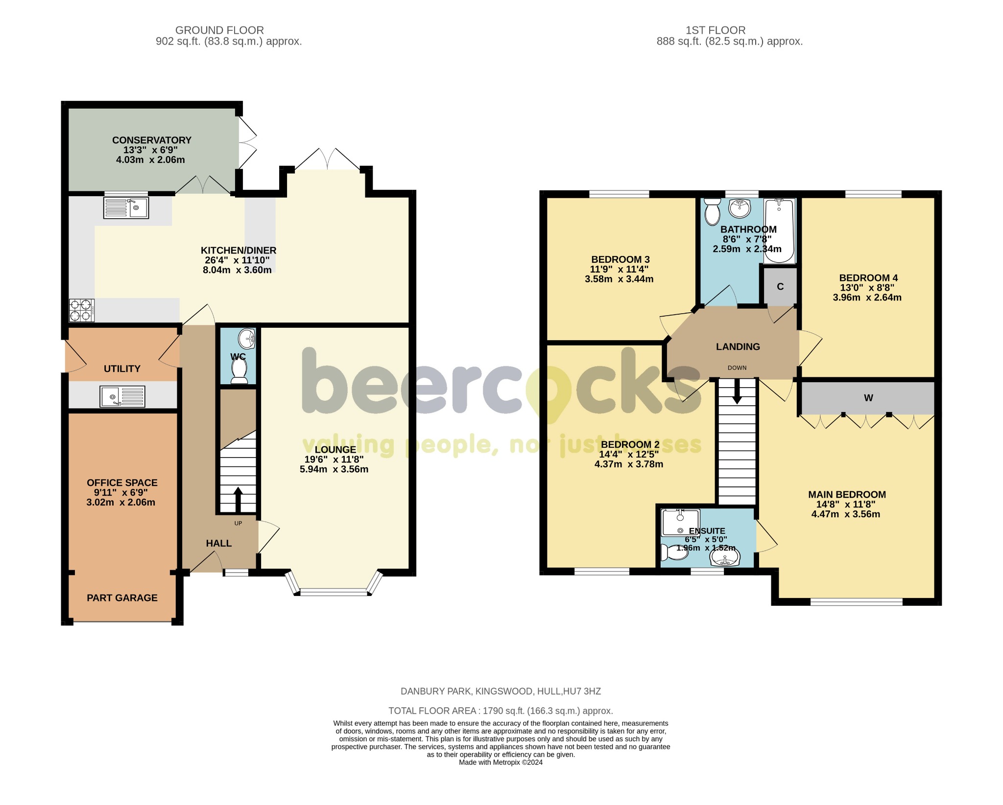 4 bed detached house for sale in Danbury Park, Hull - Property Floorplan