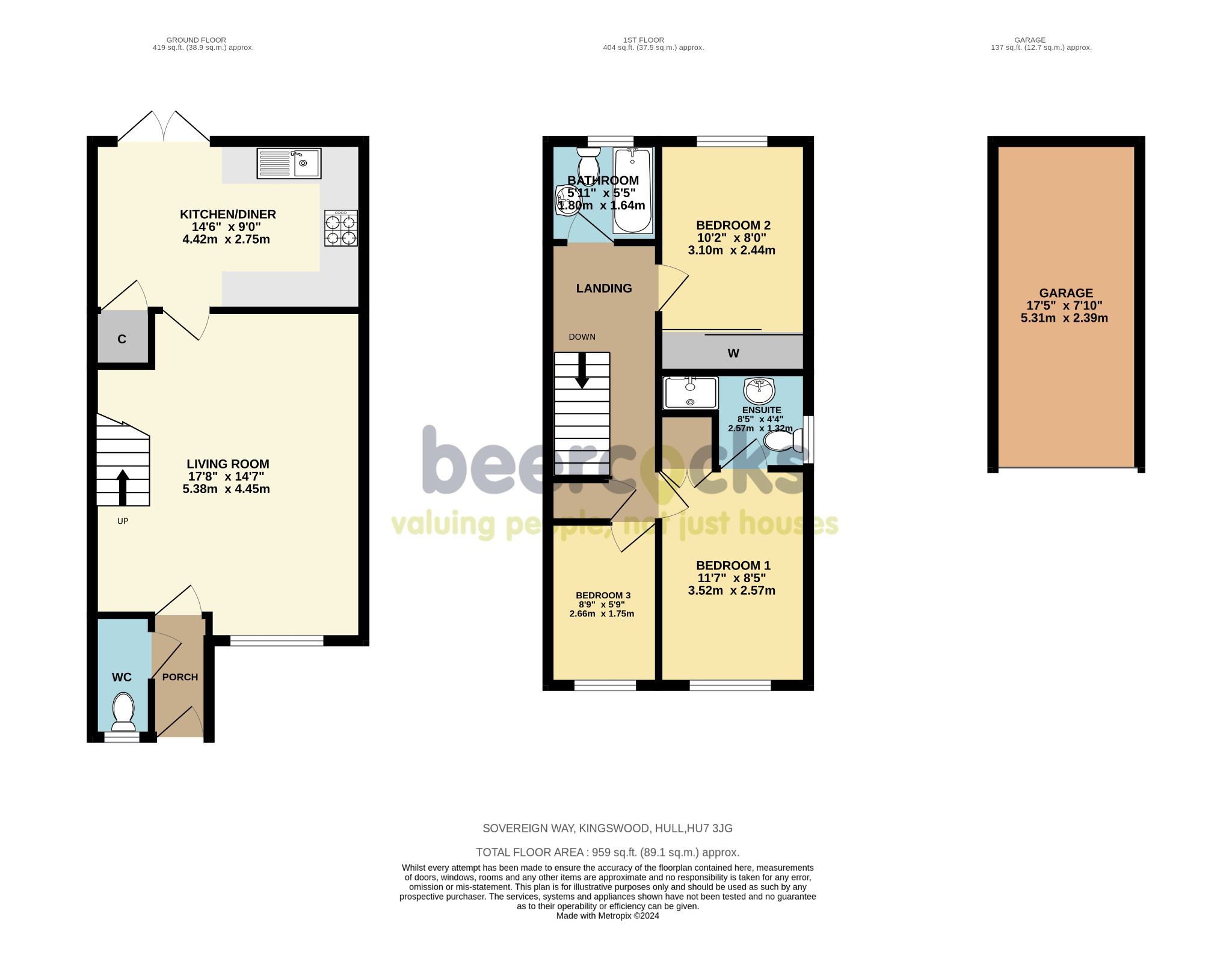 3 bed detached house for sale in Sovereign Way, Hull - Property Floorplan