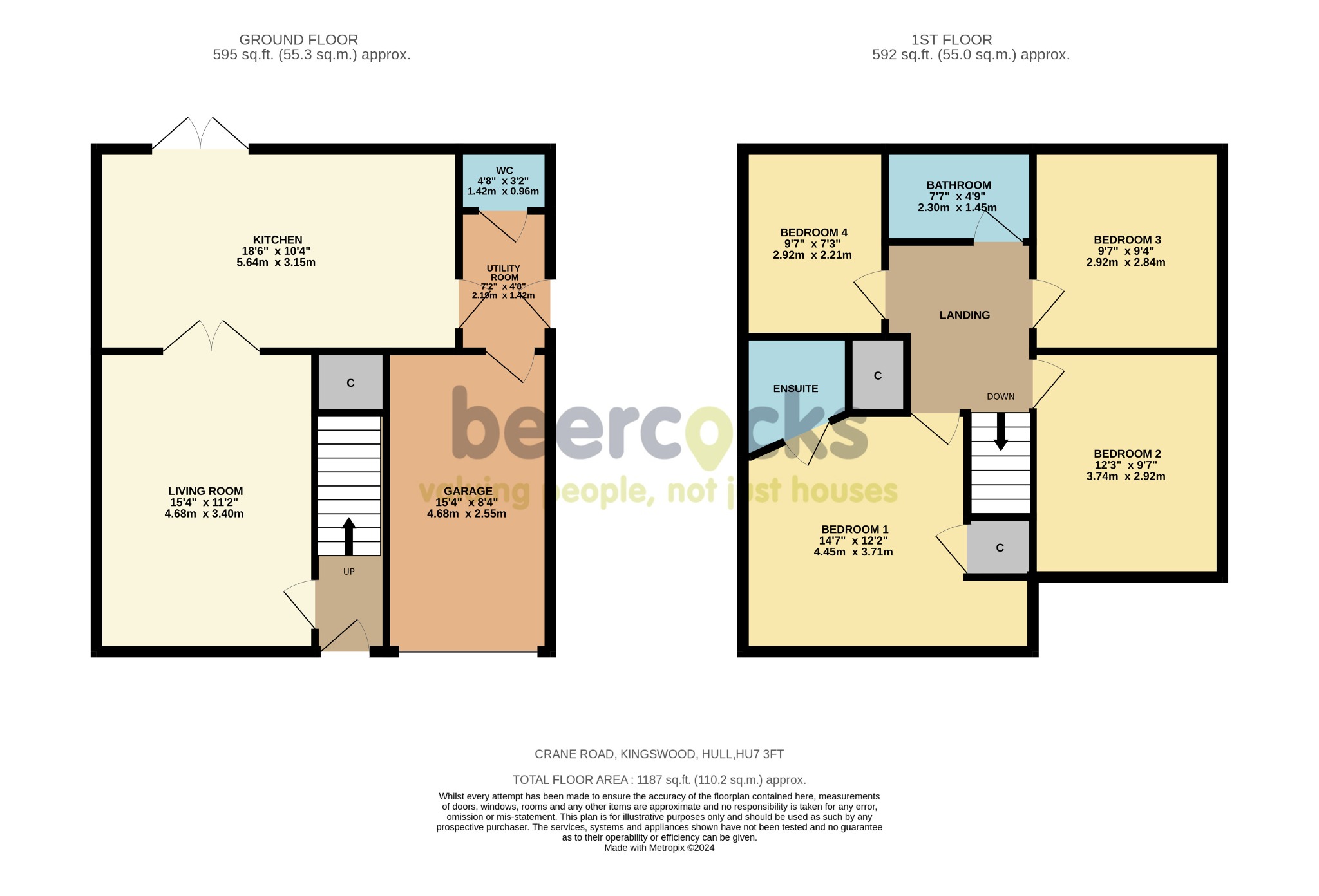 4 bed detached house for sale in Crane Road, Hull - Property Floorplan