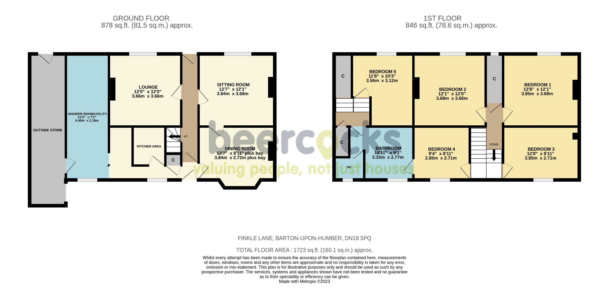 5 bed terraced house for sale in Finkle Lane, Barton upon Humber - Property Floorplan