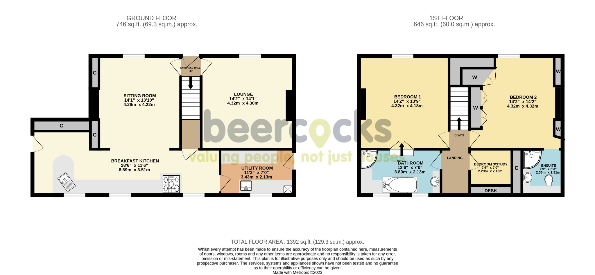 3 bed detached house for sale in North End, Barrow upon Humber - Property Floorplan