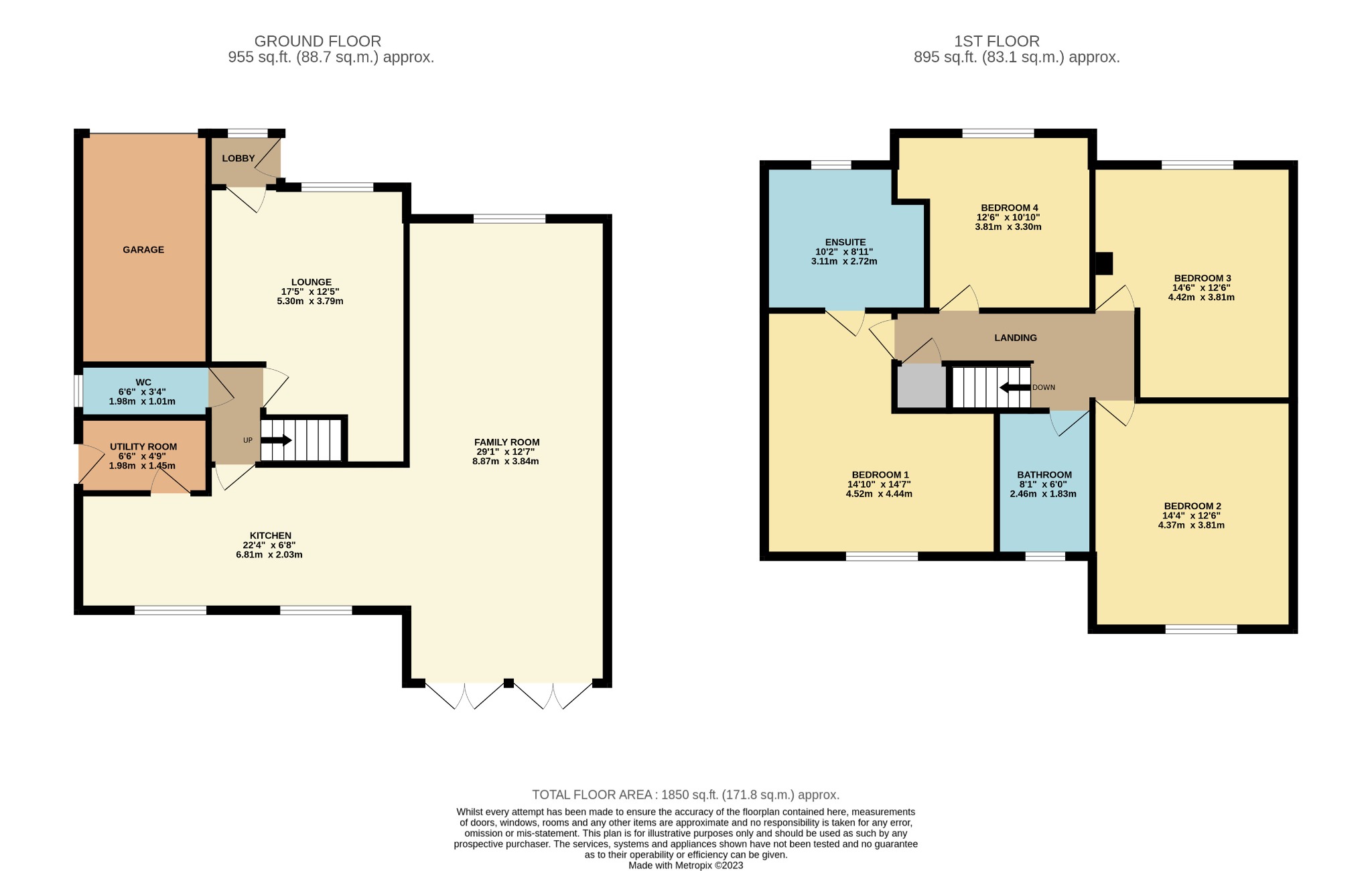 4 bed detached house for sale in Warblers Close, Barton upon Humber - Property Floorplan