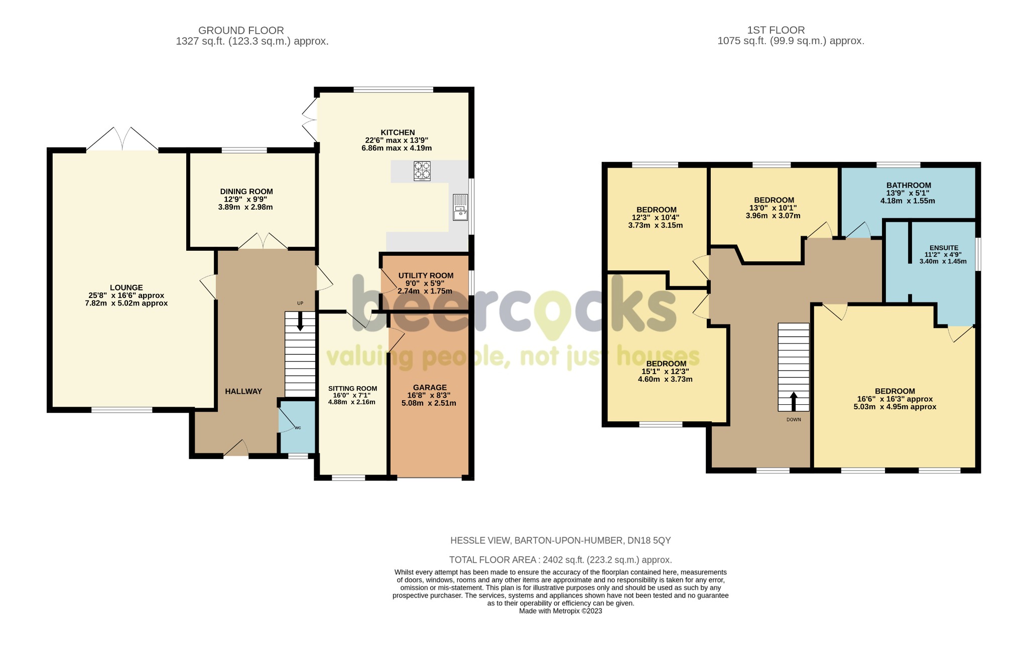 4 bed detached house for sale in Hessle View, Barton upon Humber - Property Floorplan
