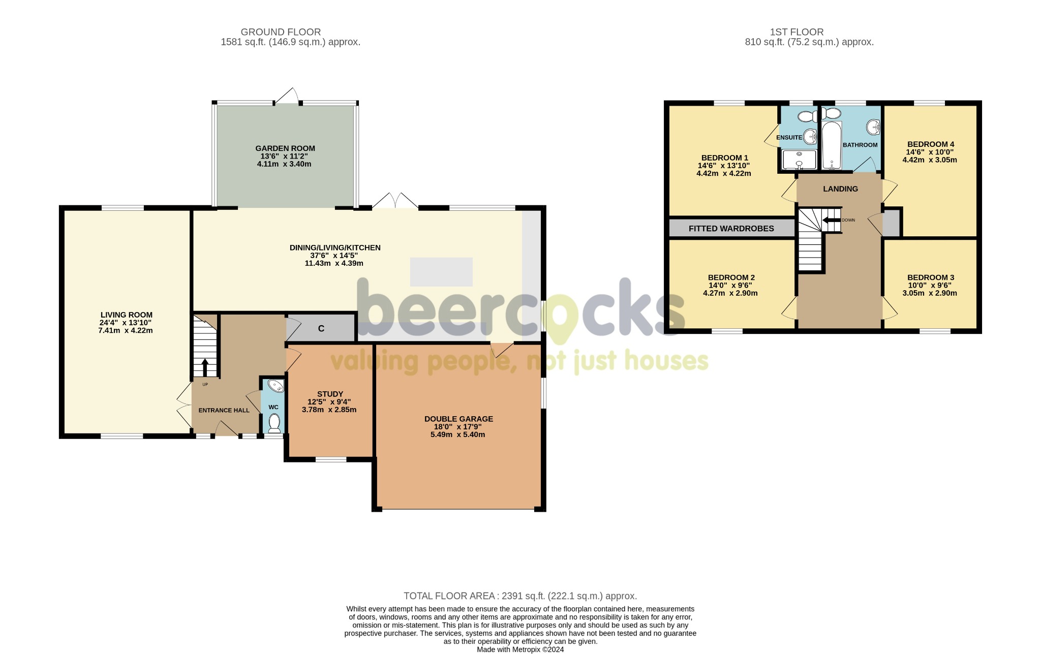 4 bed detached house for sale in Park View, Barton upon Humber - Property Floorplan