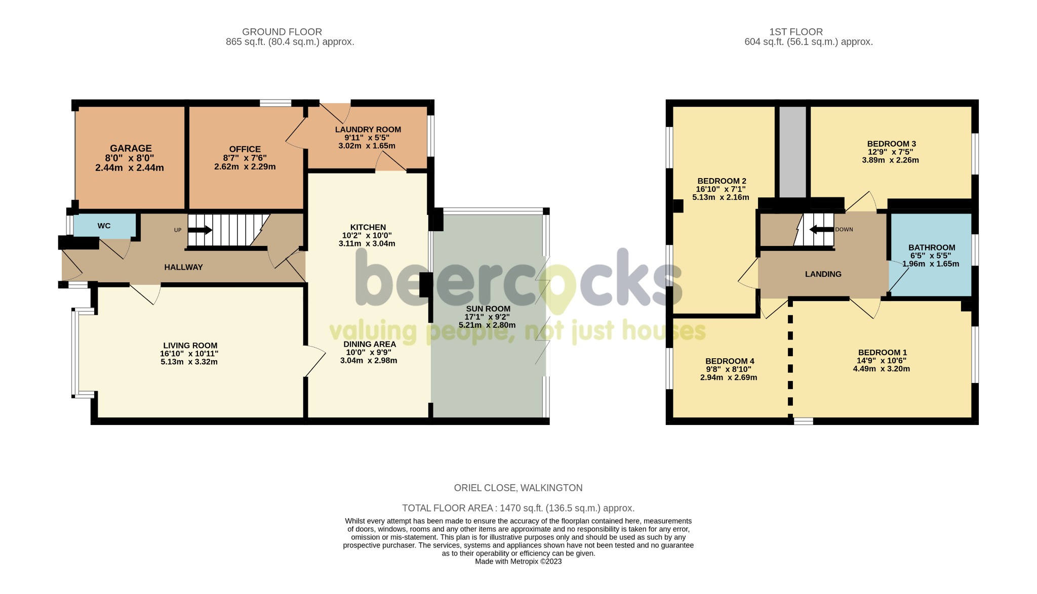 4 bed detached house for sale in Oriel Close, Beverley - Property Floorplan