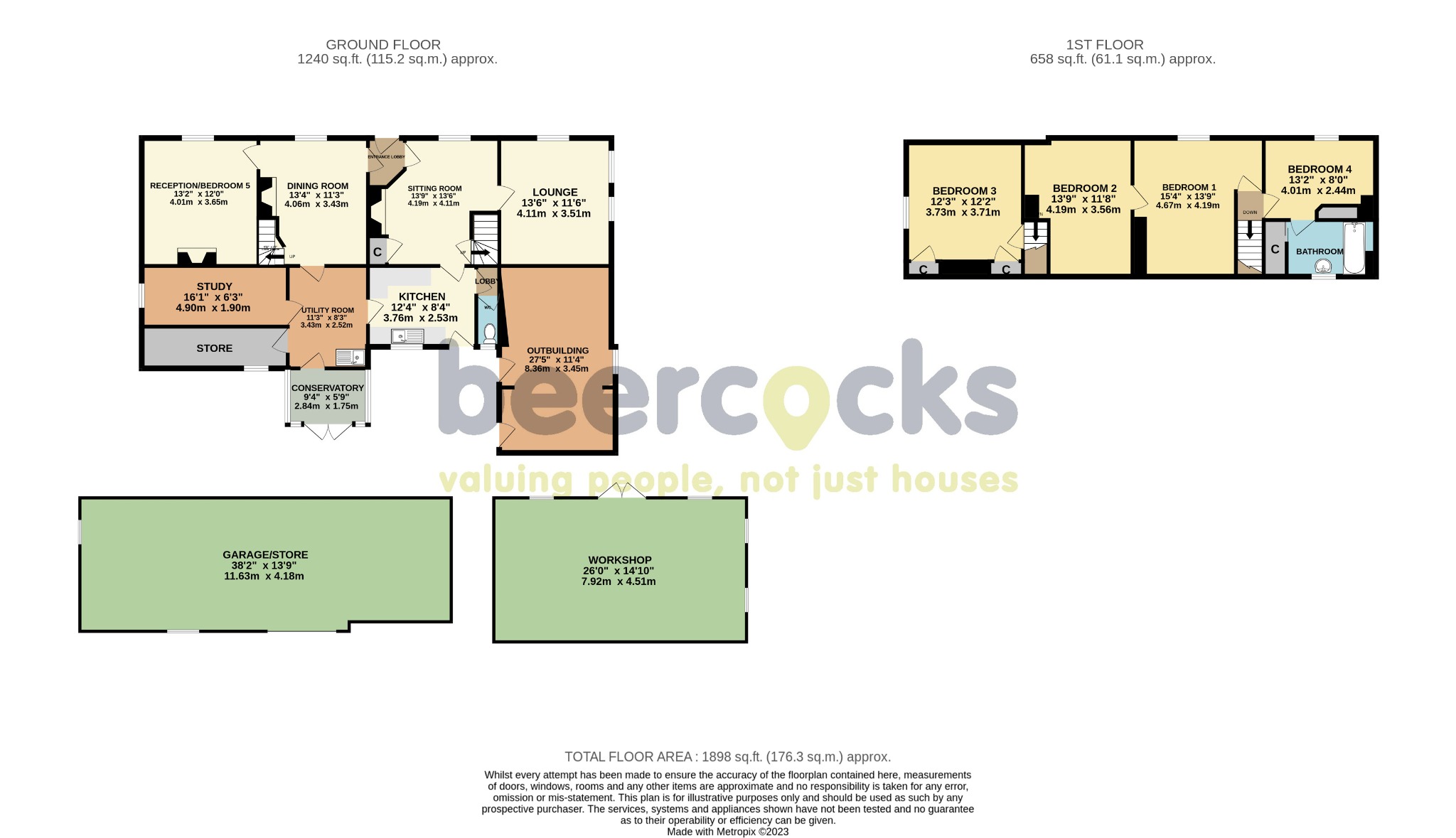4 bed semi-detached house for sale in Joiners Shop Row, Hull - Property Floorplan
