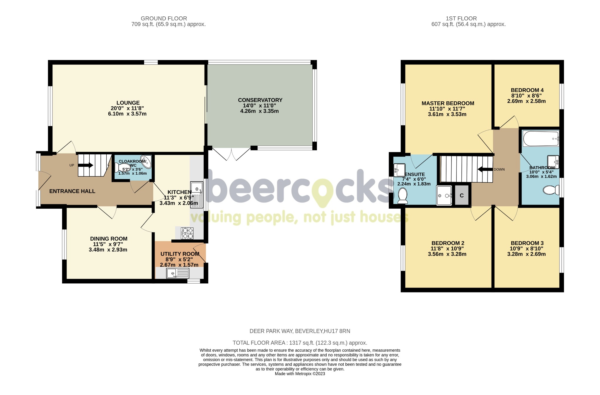 4 bed detached house for sale in Deer Park Way, Beverley - Property Floorplan
