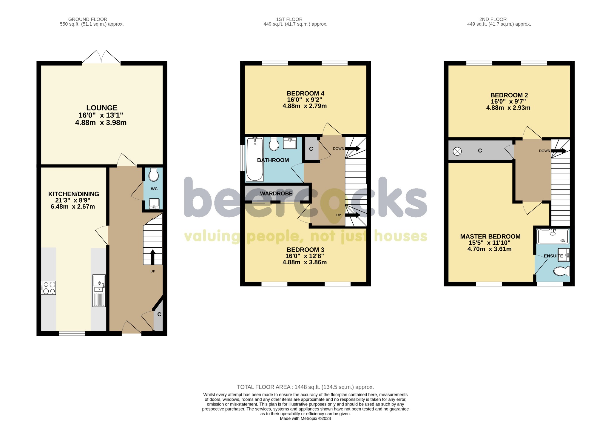4 bed semi-detached house for sale in Peters Way, Beverley - Property Floorplan