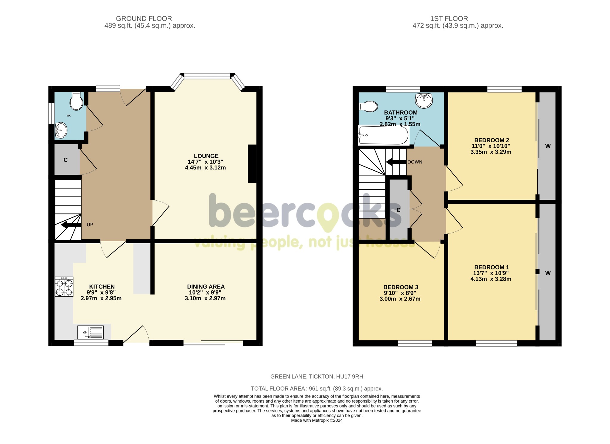 3 bed detached house for sale in Green Lane, Beverley - Property Floorplan