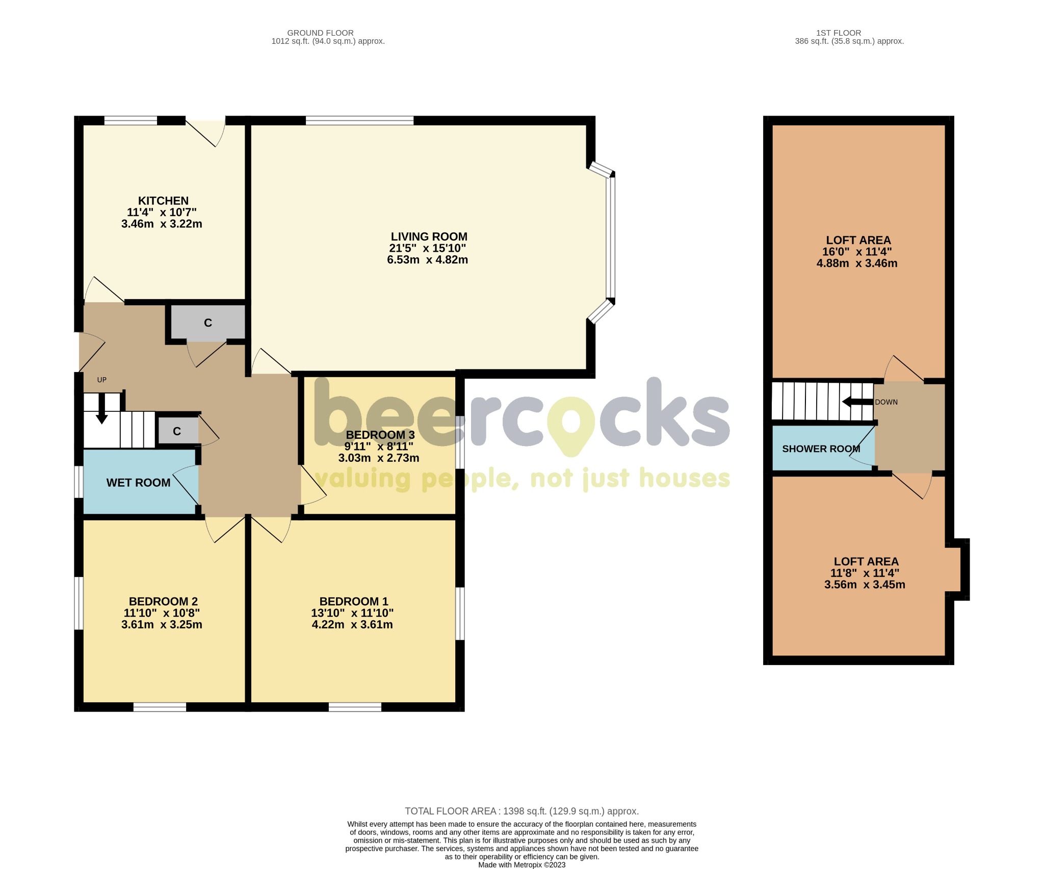 3 bed detached bungalow for sale in The Dales, Cottingham - Property Floorplan