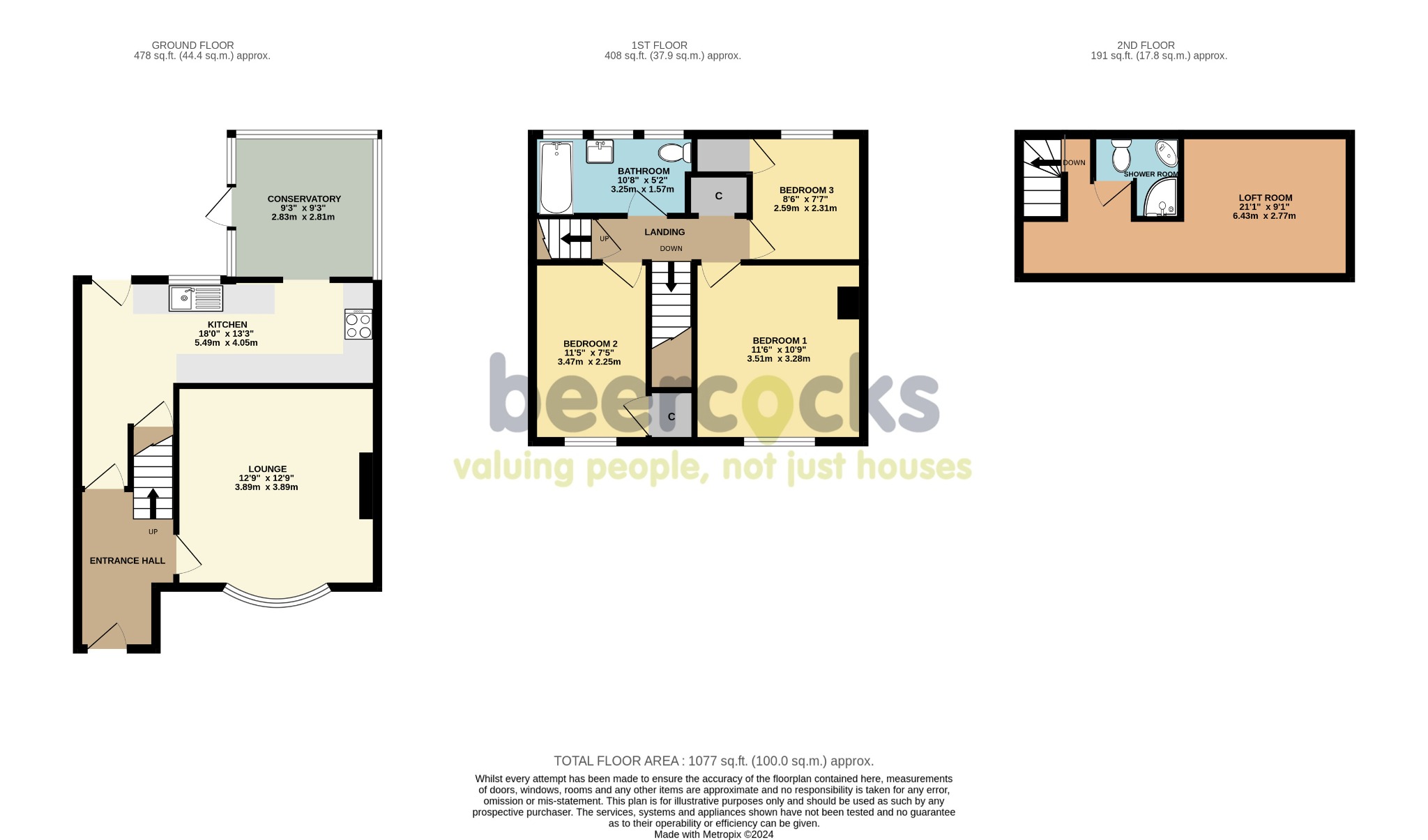 3 bed terraced house for sale in Fernhill Road, Hull - Property Floorplan