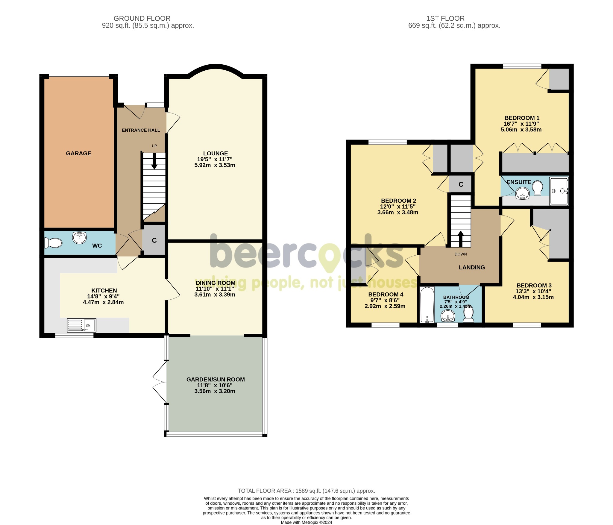 4 bed detached house for sale in Manor Garth, Cottingham - Property Floorplan