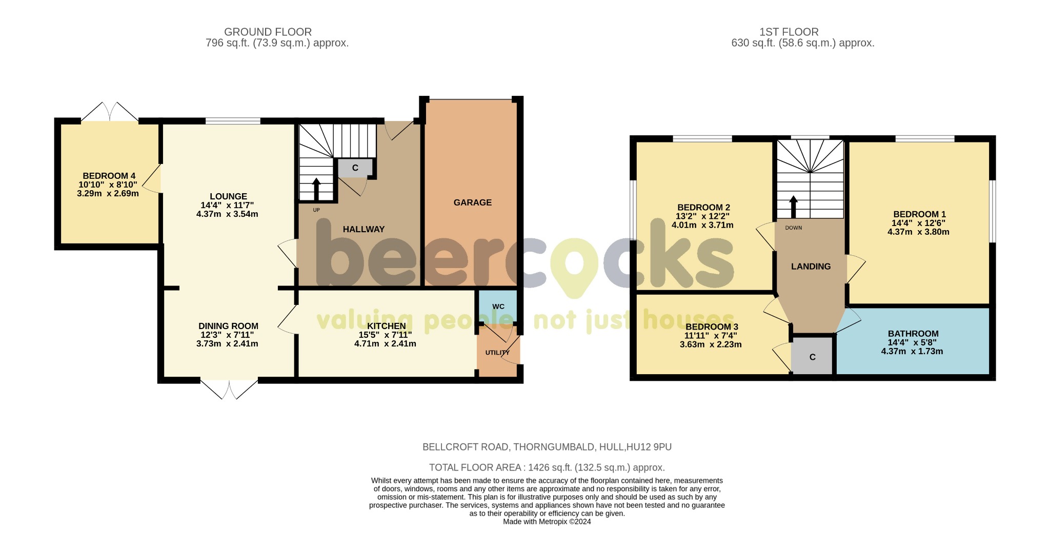 3 bed detached house for sale in Bellcroft Road, Hull - Property Floorplan