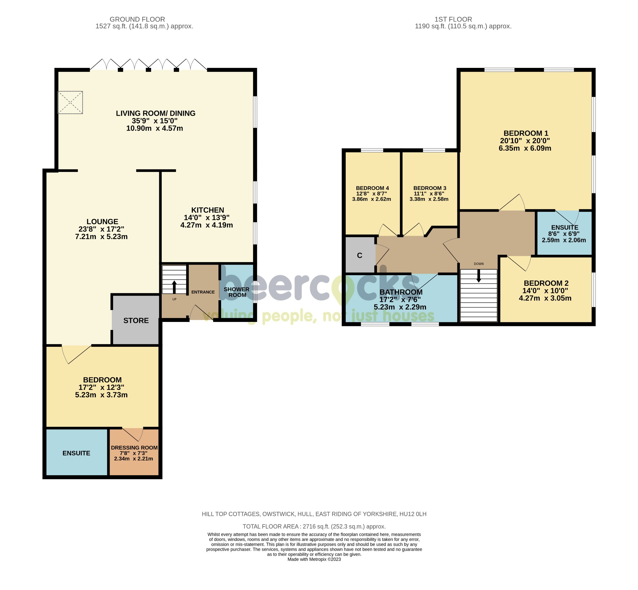4 bed semi-detached house for sale in Hill Top Cottages, Hull - Property Floorplan
