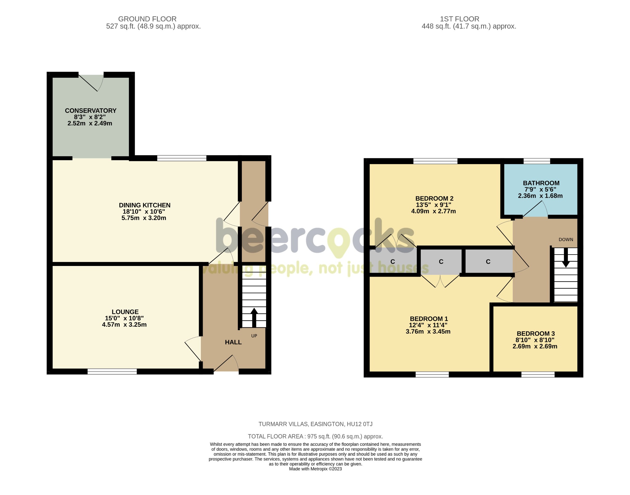 3 bed semi-detached house for sale in Turmarr Villas, Hull - Property Floorplan