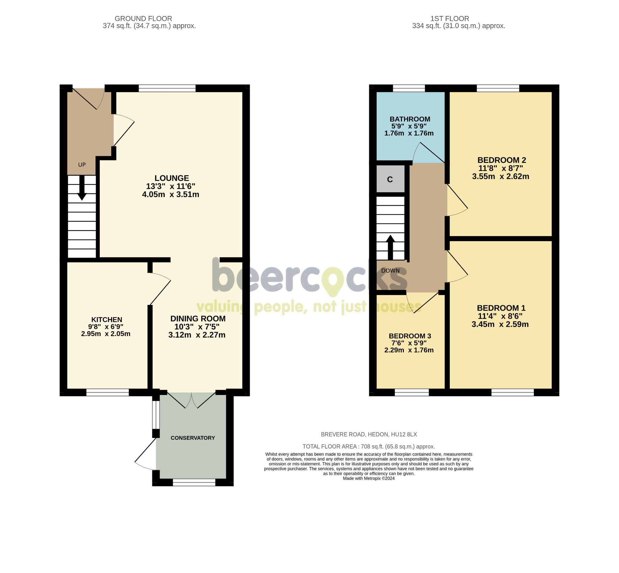 3 bed semi-detached house for sale in Brevere Road, Hull - Property Floorplan