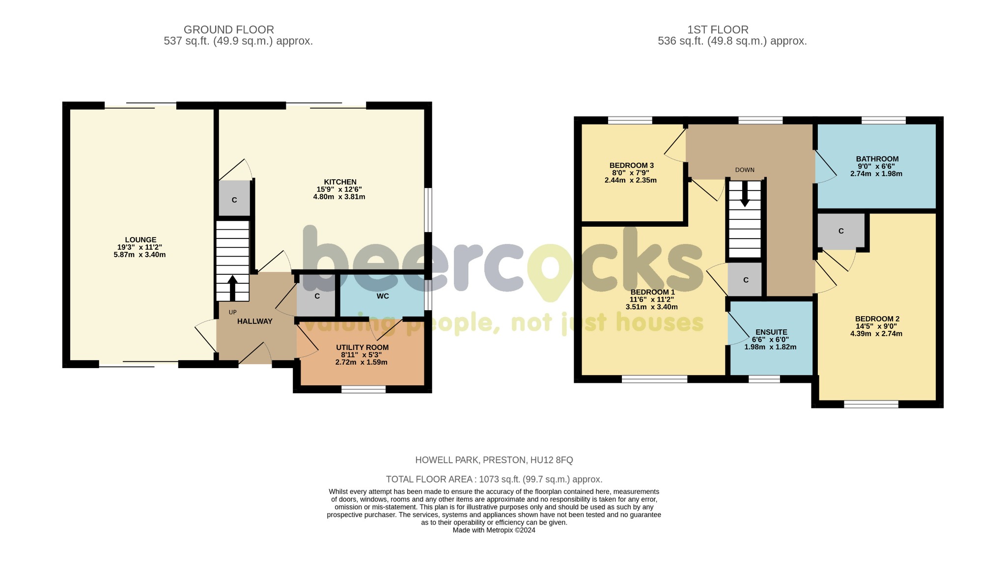 3 bed detached house for sale in Well Lane, Hull - Property Floorplan
