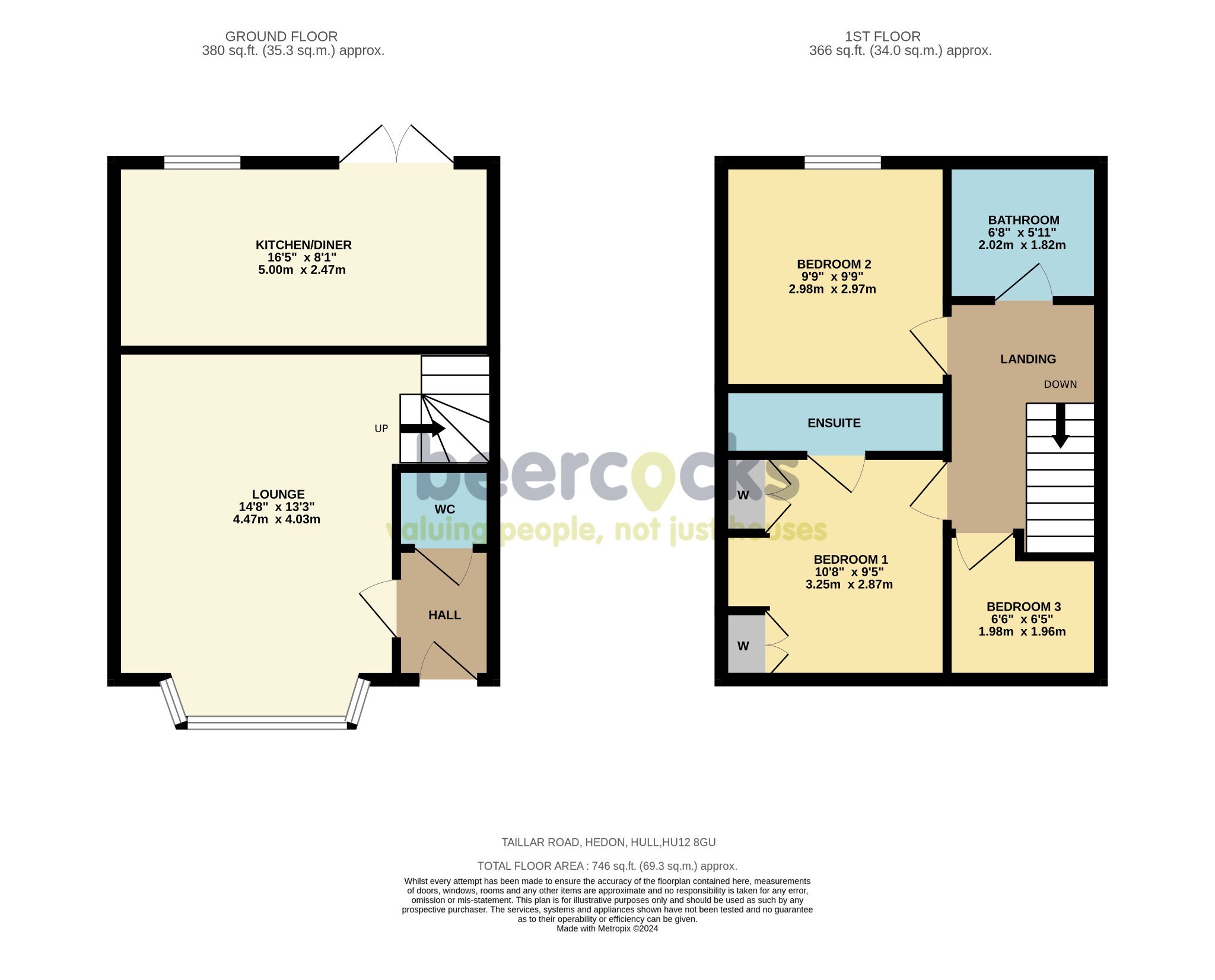 3 bed semi-detached house for sale in Taillar Road, Hull - Property Floorplan