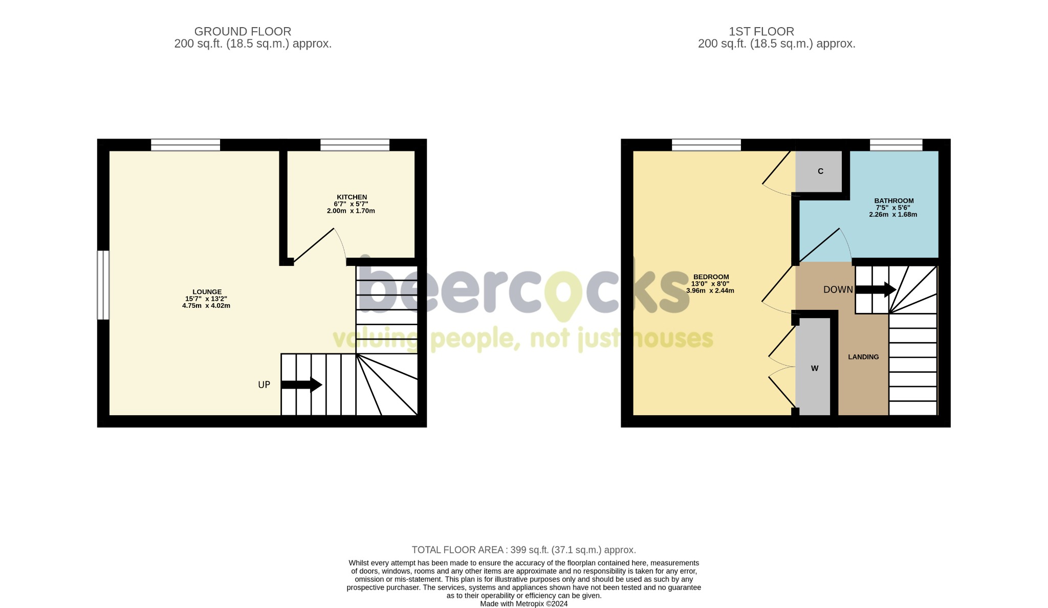 1 bed semi-detached house for sale in Sycamore Drive, Hull - Property Floorplan