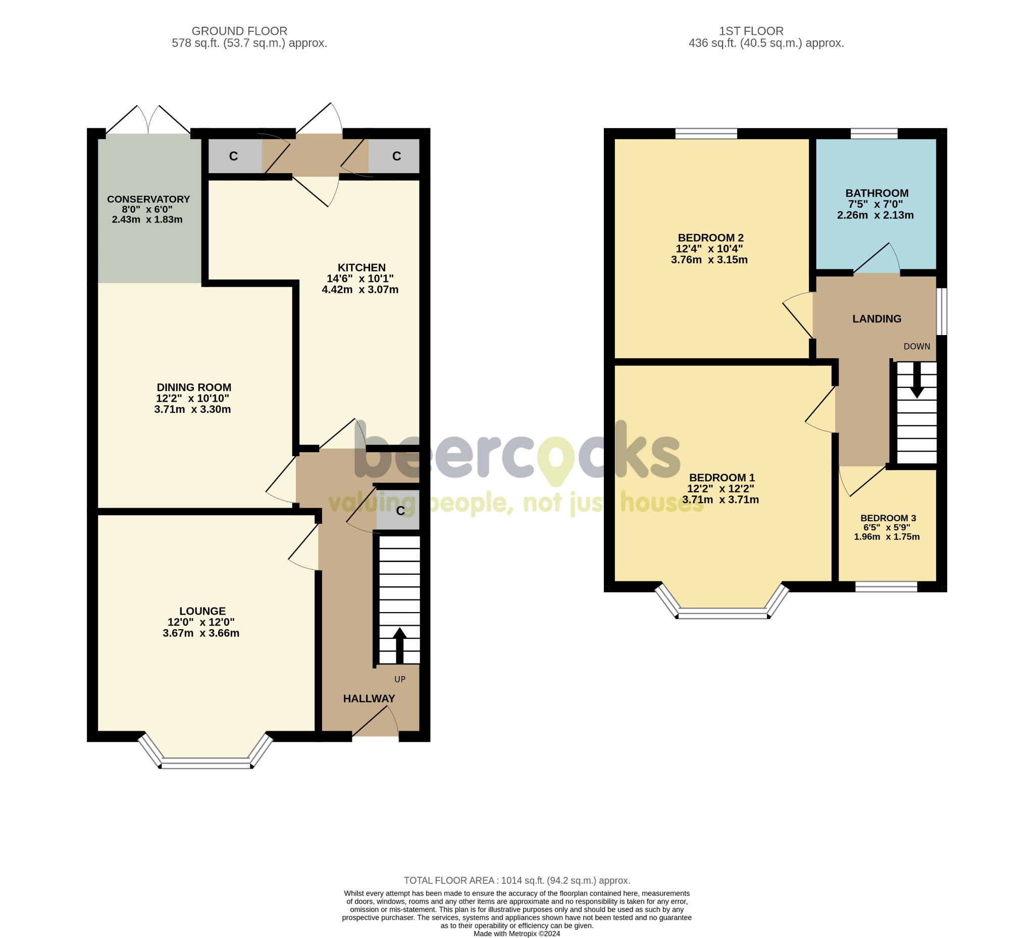 3 bed semi-detached house for sale in Sheriff Highway, Hull - Property Floorplan