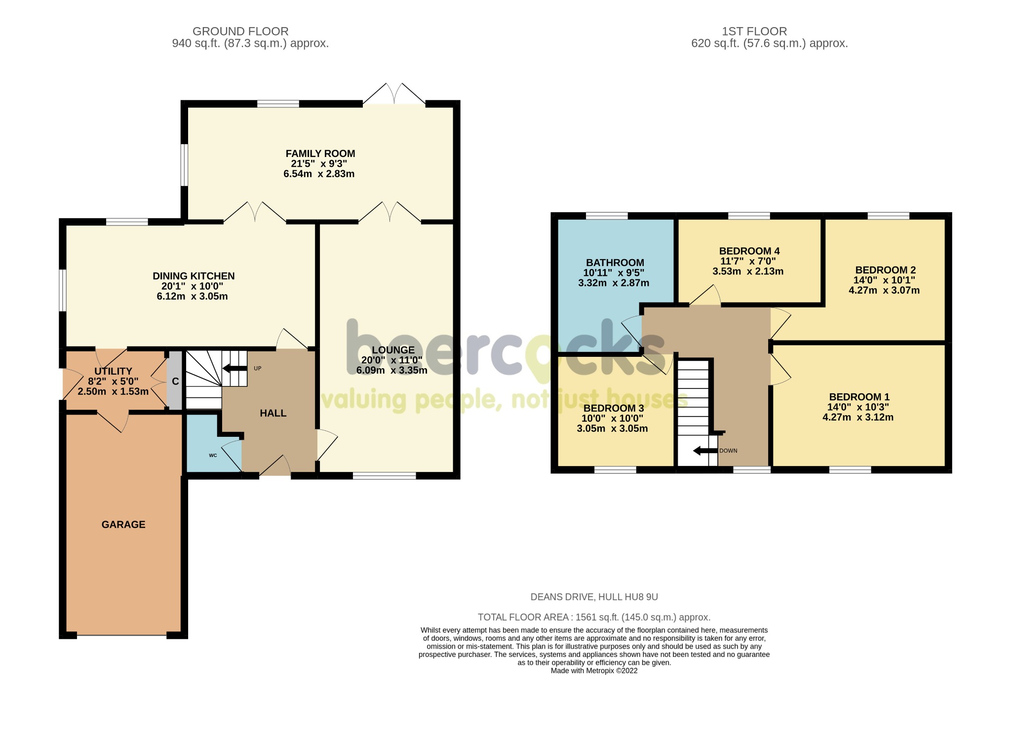 4 bed detached house for sale in Deans Drive, Hull - Property Floorplan