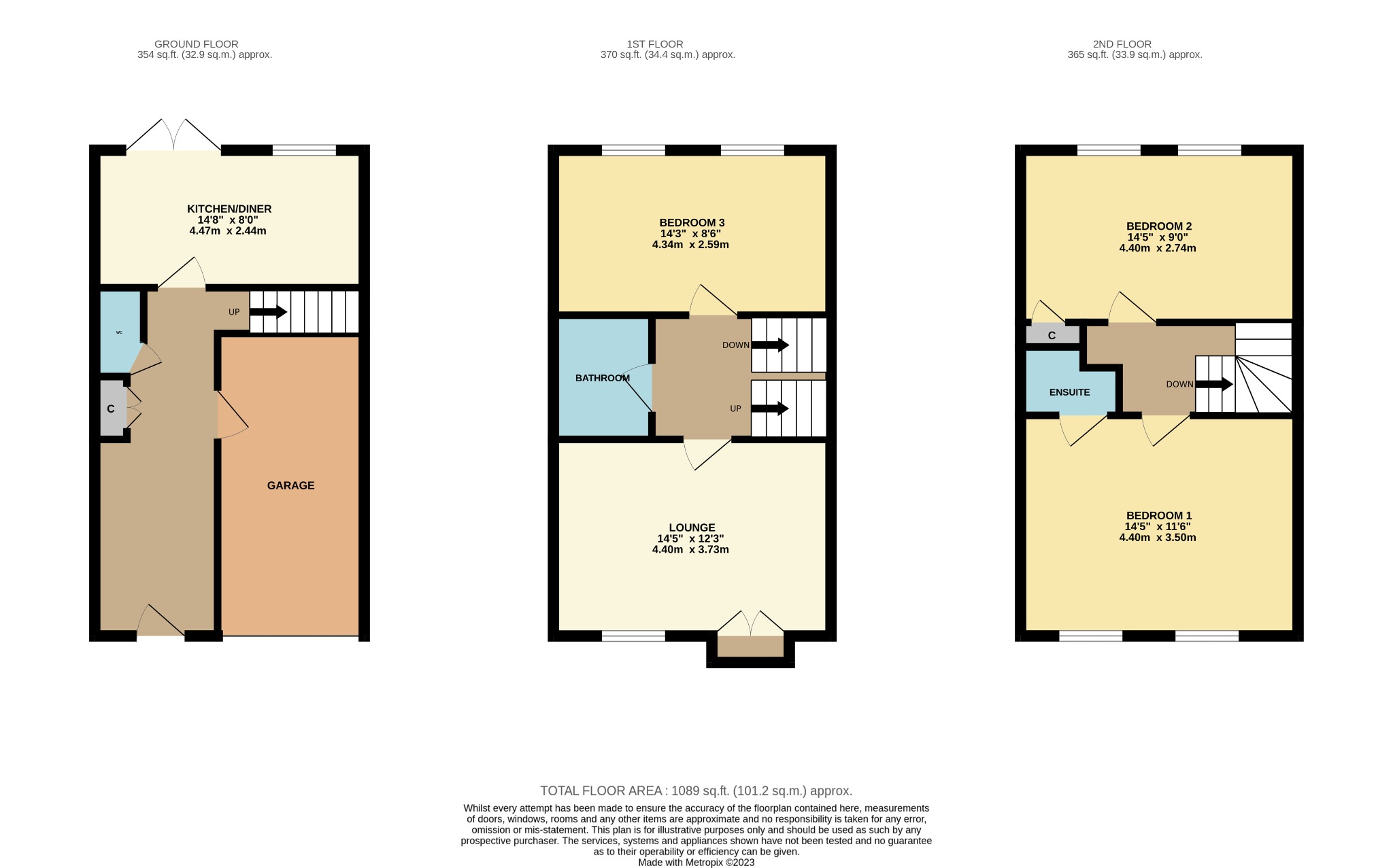 3 bed town house for sale in Lambwath Hall Court, Hull - Property Floorplan