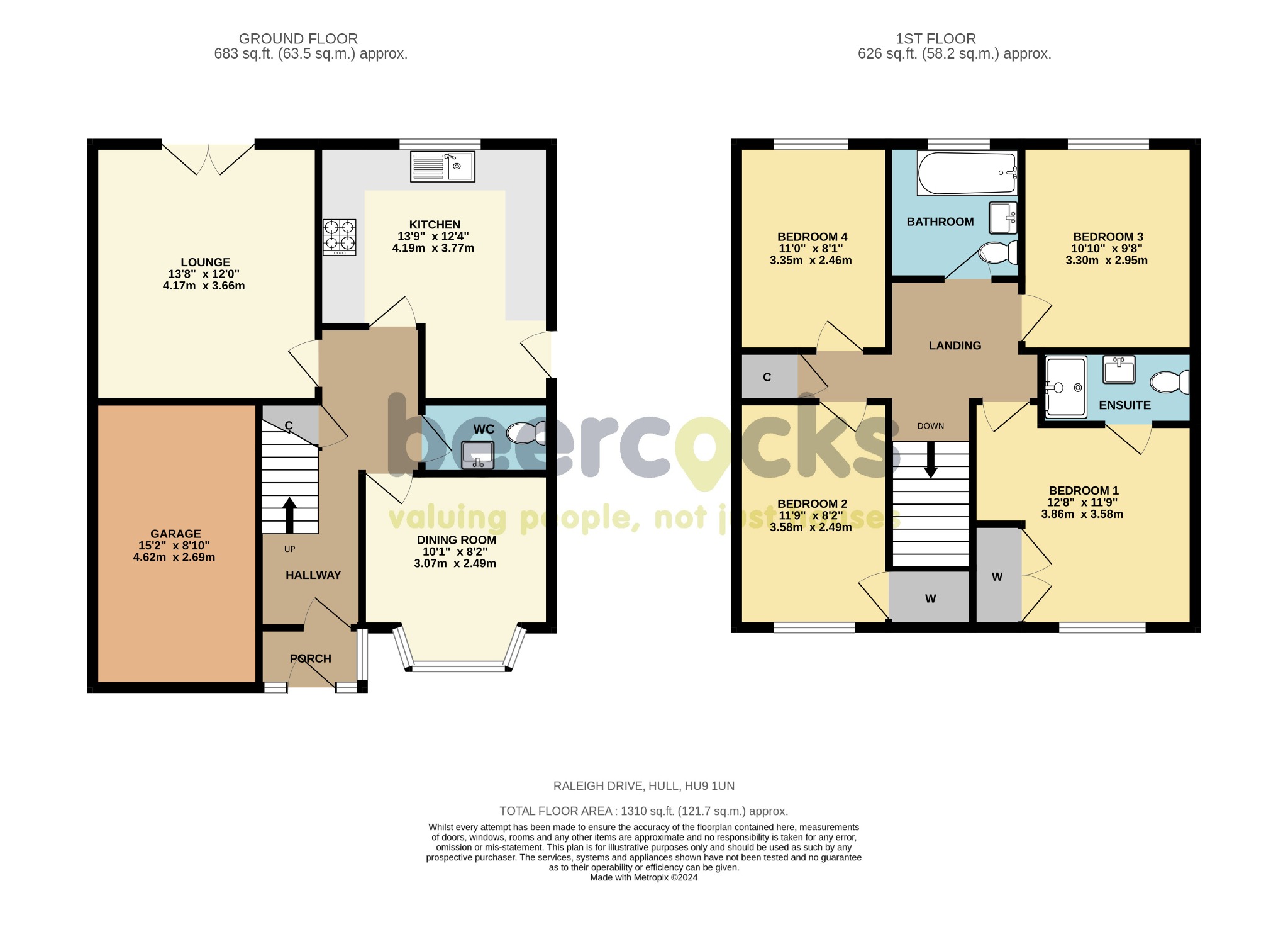 4 bed detached house for sale in Raleigh Drive, Hull - Property Floorplan