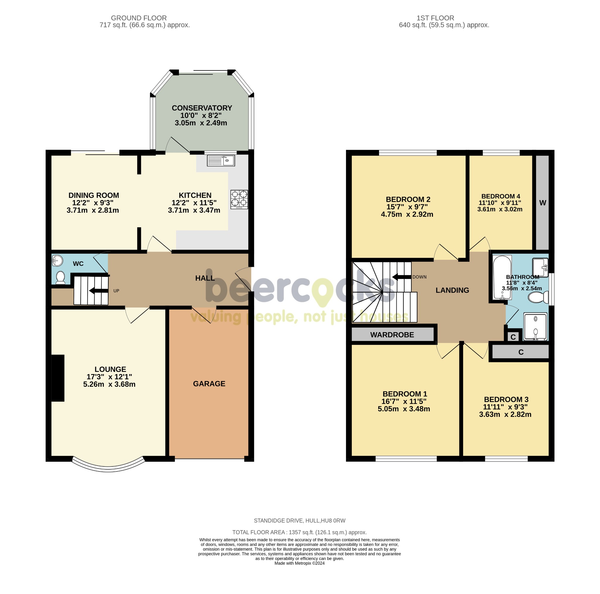 4 bed detached house for sale in Standidge Drive, Hull - Property Floorplan